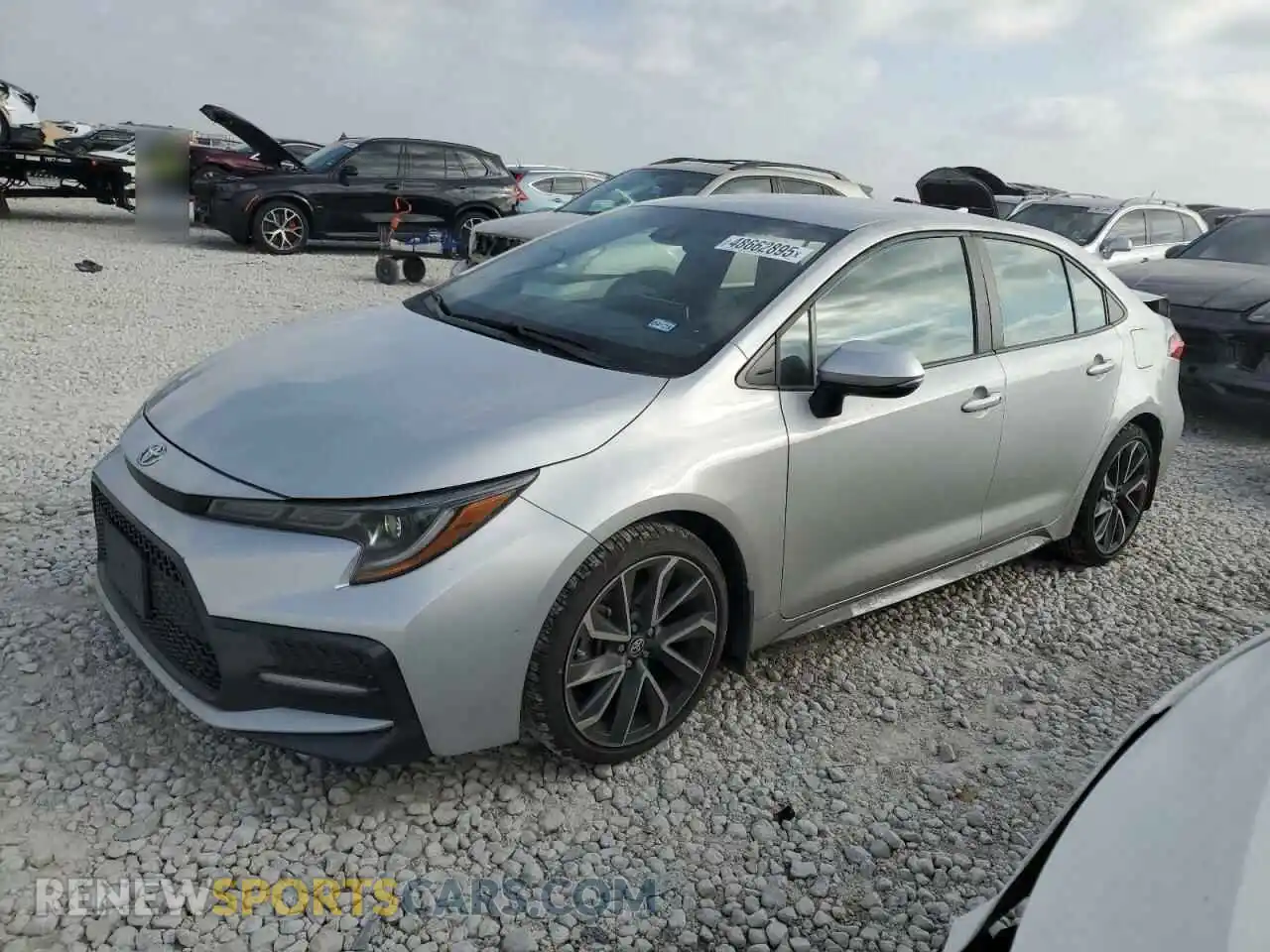 1 Photograph of a damaged car 5YFS4MCE6MP088978 TOYOTA COROLLA 2021
