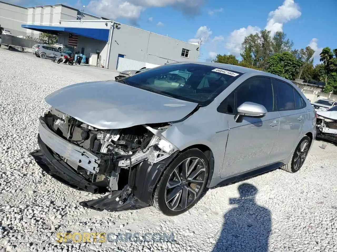 1 Photograph of a damaged car 5YFS4MCE7MP057867 TOYOTA COROLLA 2021