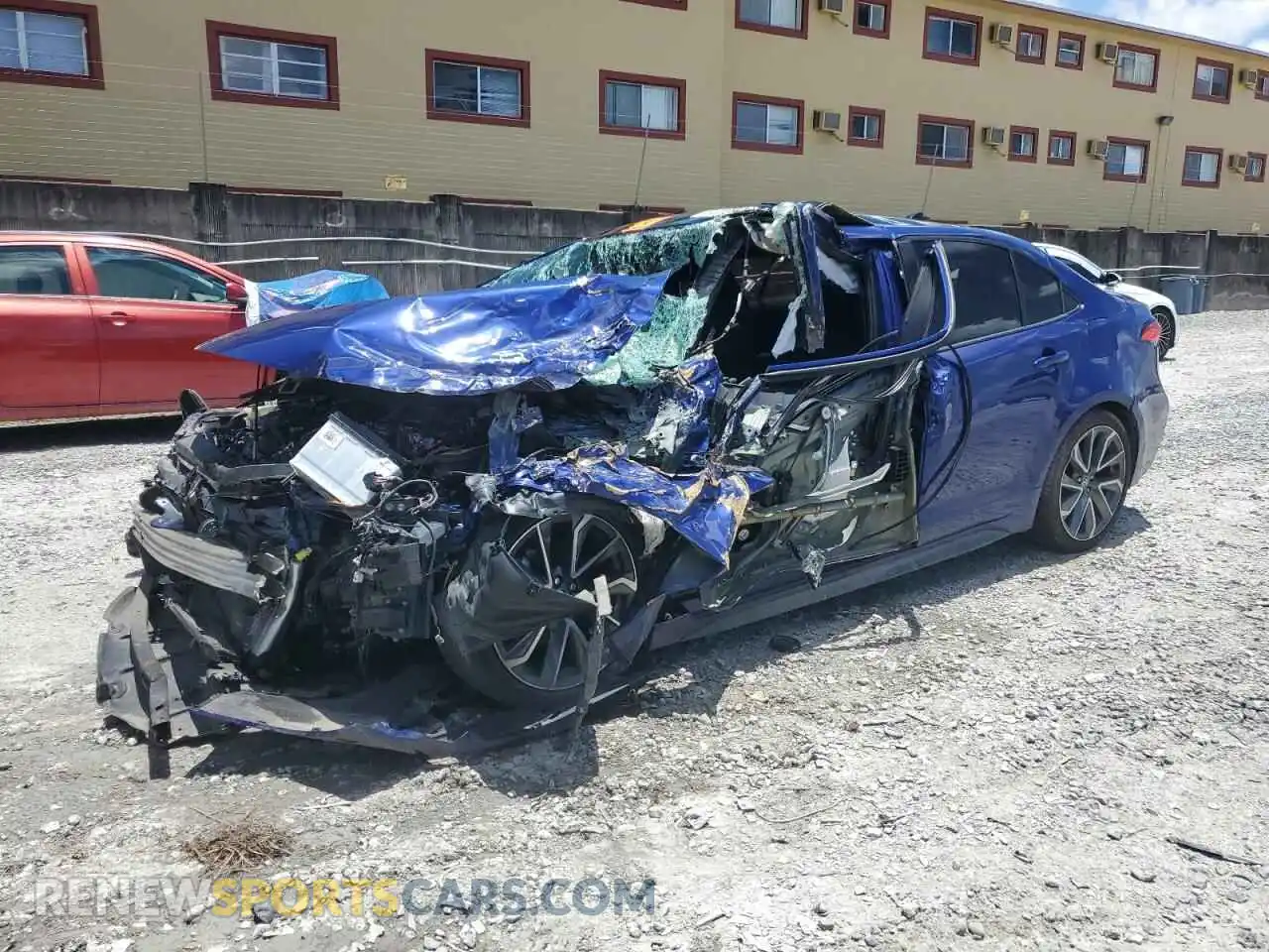 1 Photograph of a damaged car 5YFS4MCE7MP071140 TOYOTA COROLLA 2021