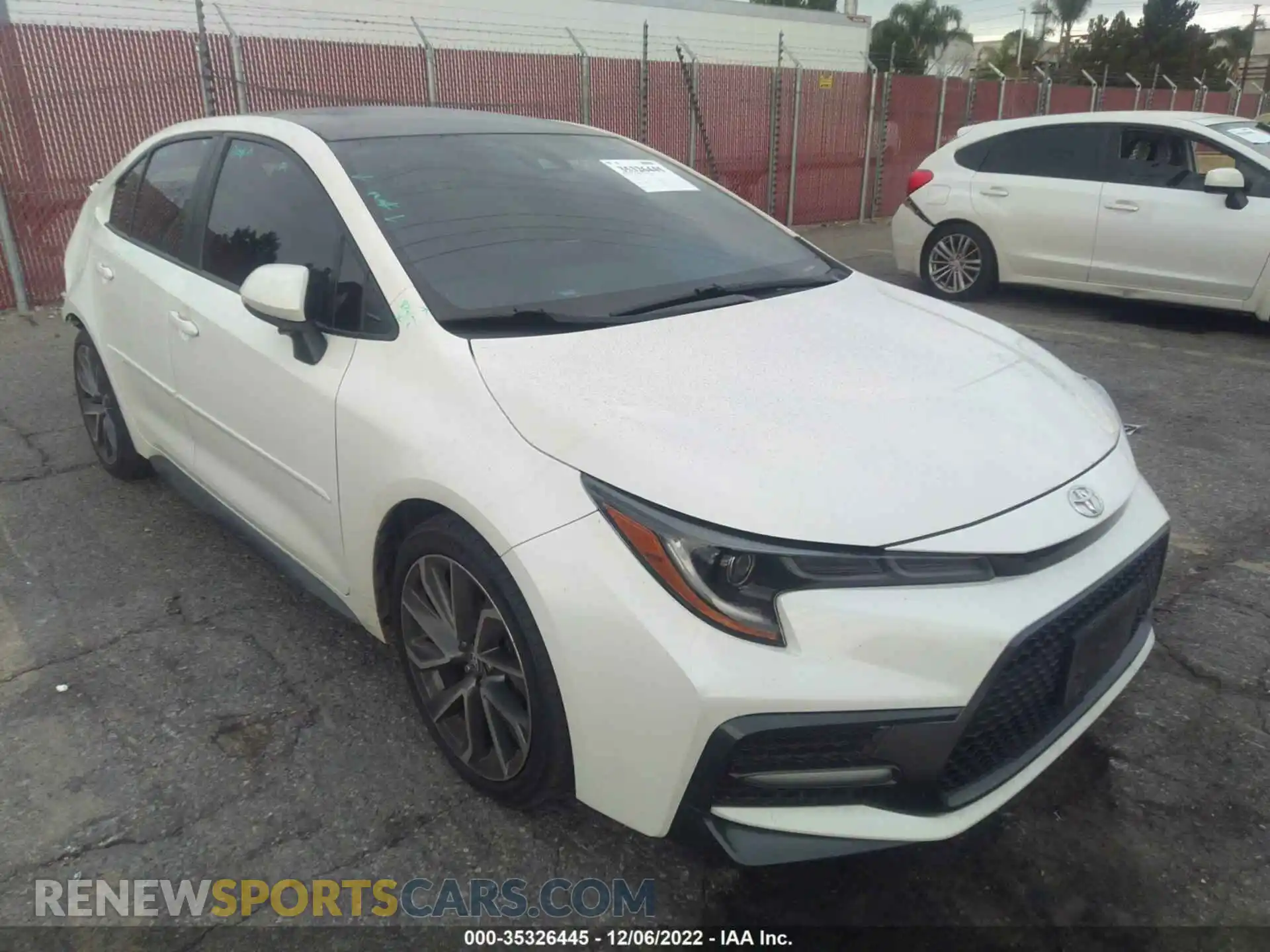 1 Photograph of a damaged car 5YFS4MCE7MP074684 TOYOTA COROLLA 2021