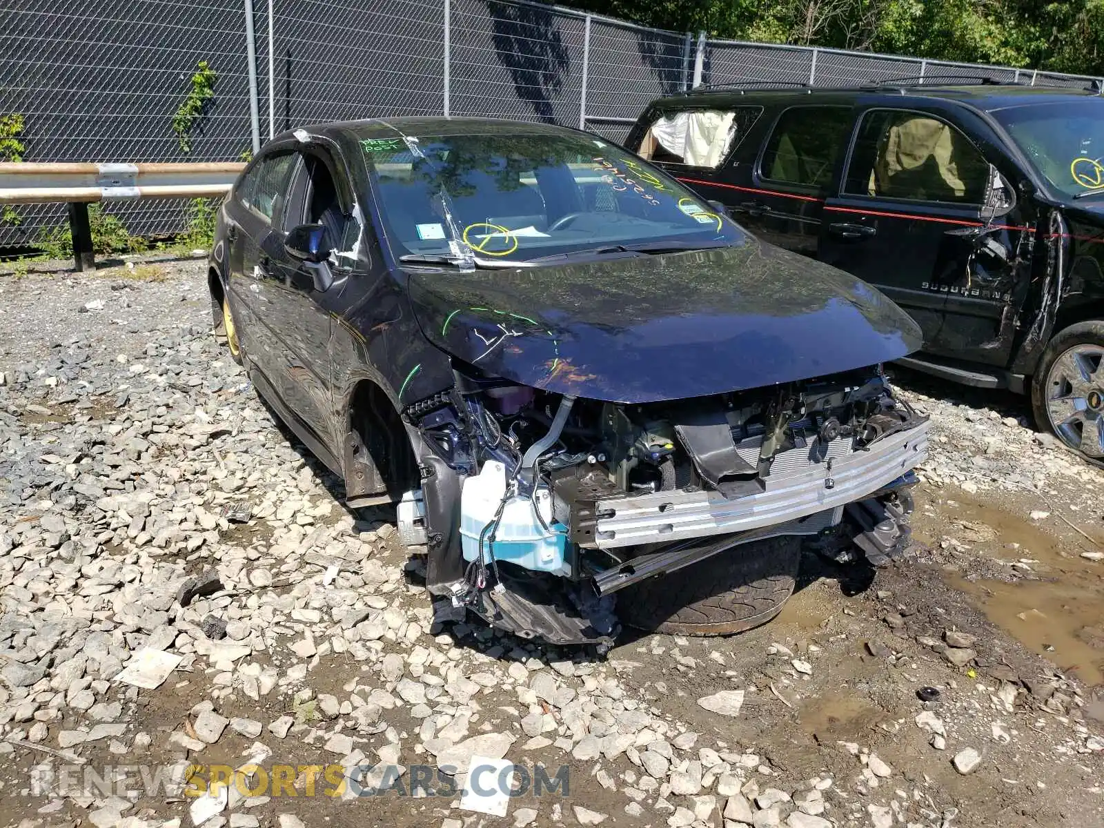 1 Photograph of a damaged car 5YFS4MCE7MP077231 TOYOTA COROLLA 2021