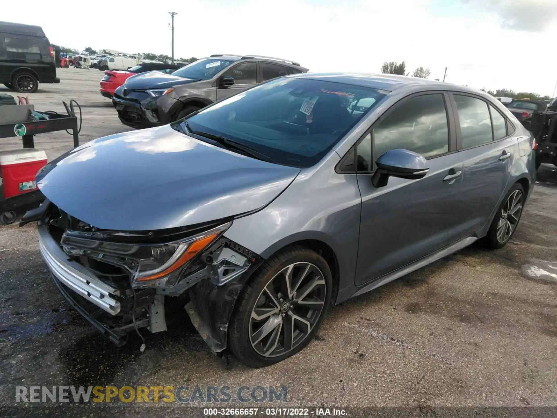 2 Photograph of a damaged car 5YFS4MCE7MP094921 TOYOTA COROLLA 2021