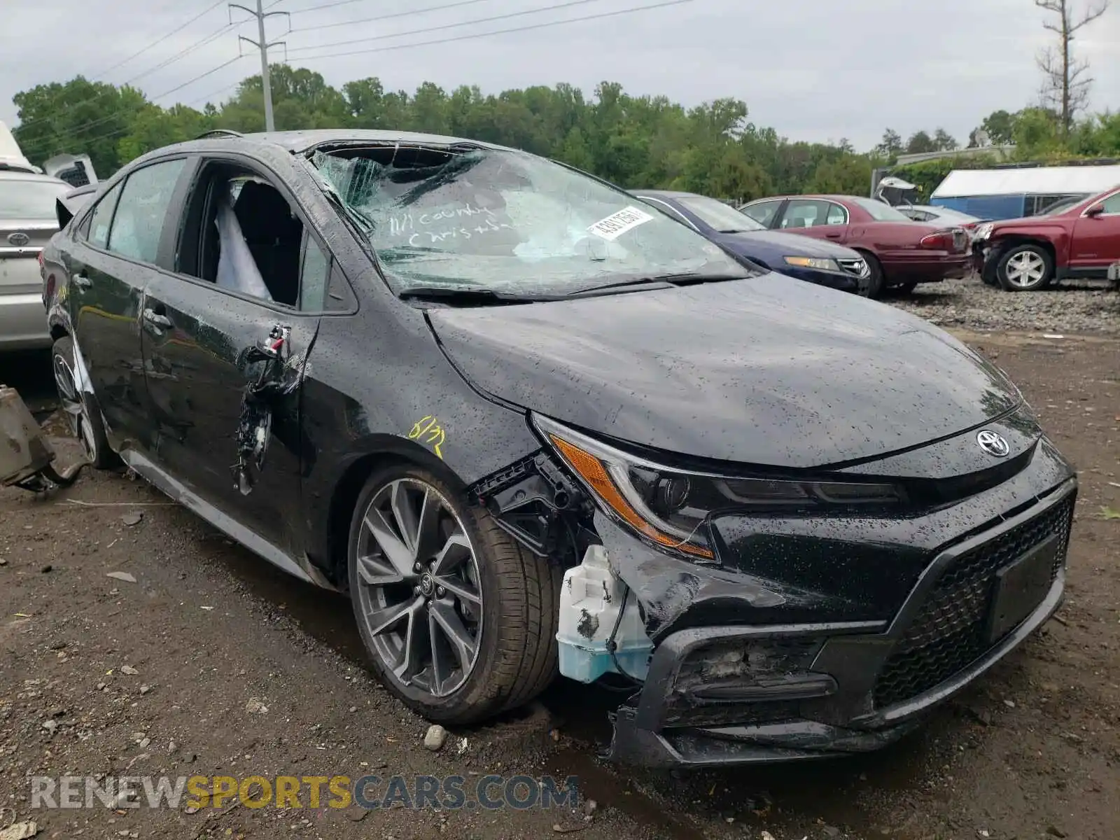 1 Photograph of a damaged car 5YFS4MCE8MP060423 TOYOTA COROLLA 2021
