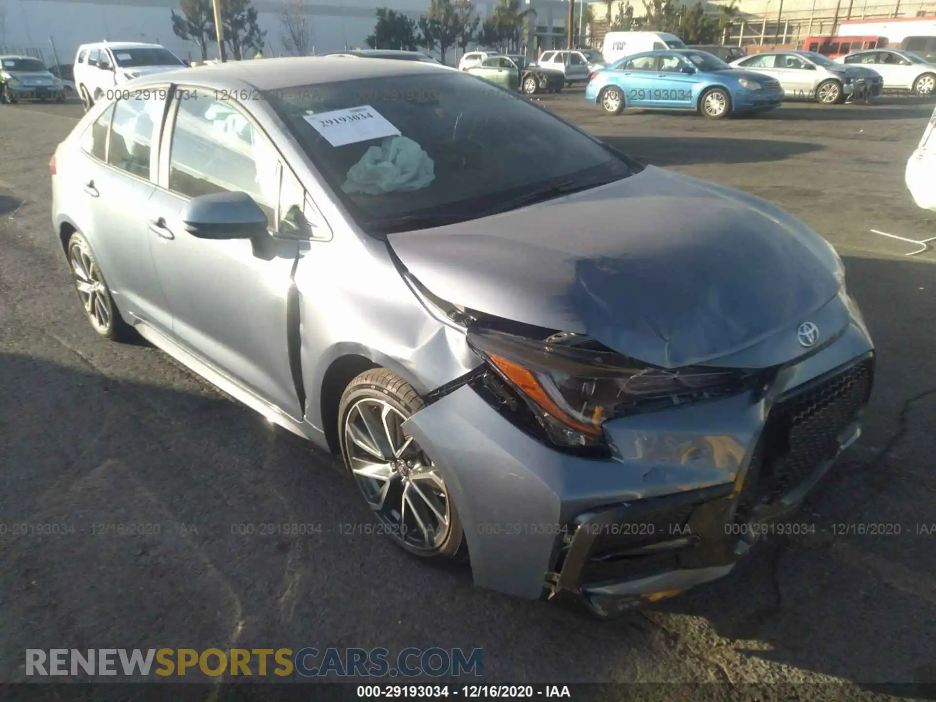 1 Photograph of a damaged car 5YFS4MCE8MP063807 TOYOTA COROLLA 2021