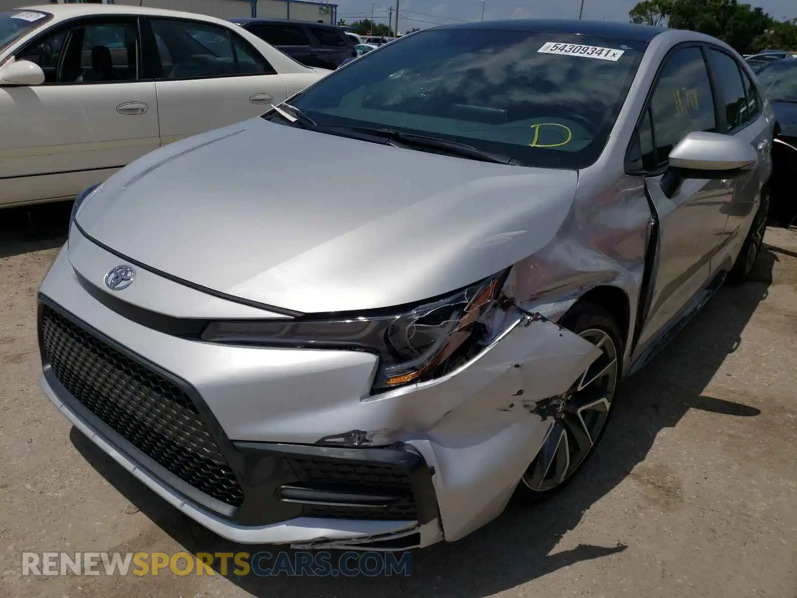 2 Photograph of a damaged car 5YFS4MCE8MP068506 TOYOTA COROLLA 2021
