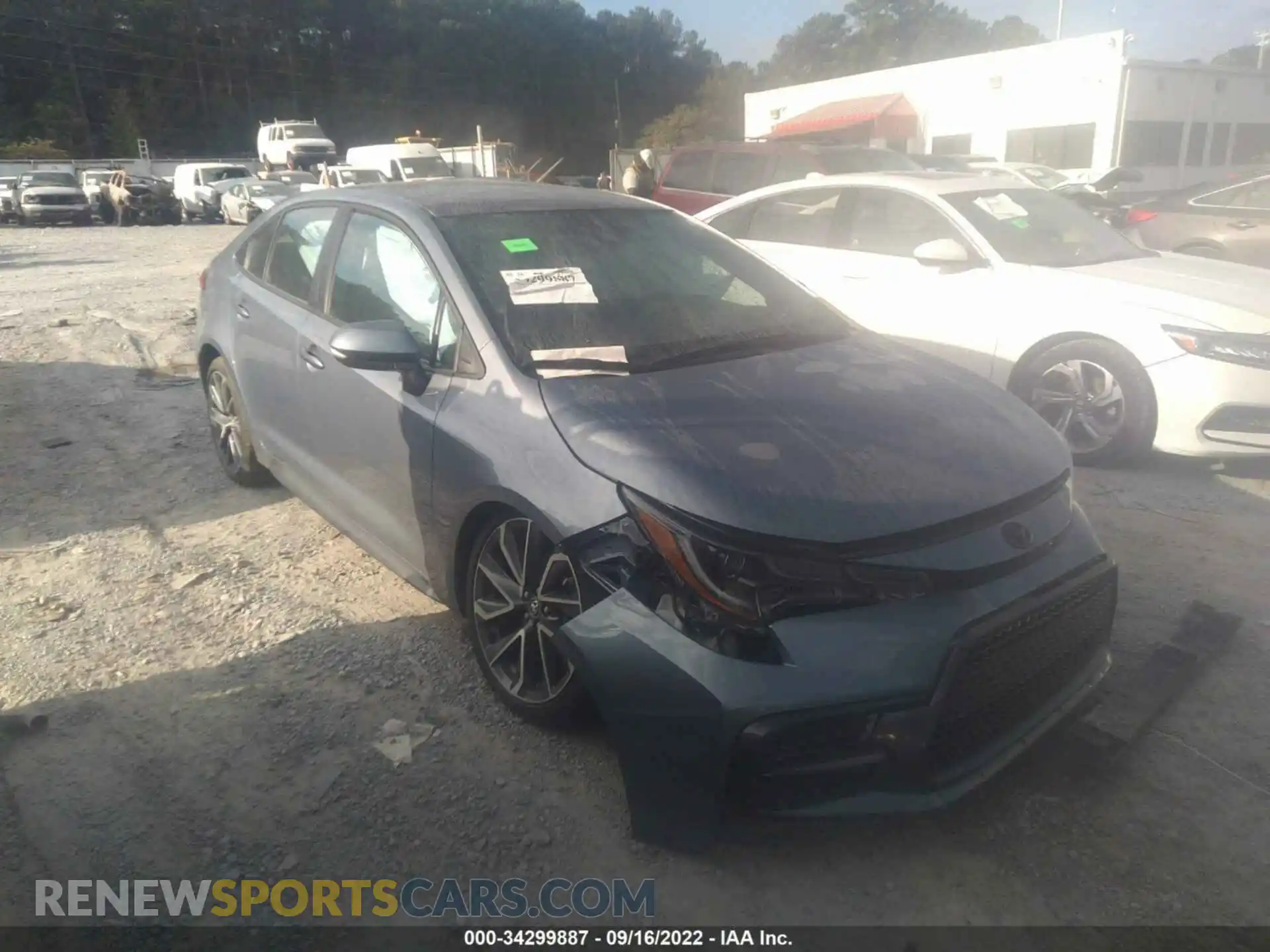 1 Photograph of a damaged car 5YFS4MCE8MP072961 TOYOTA COROLLA 2021