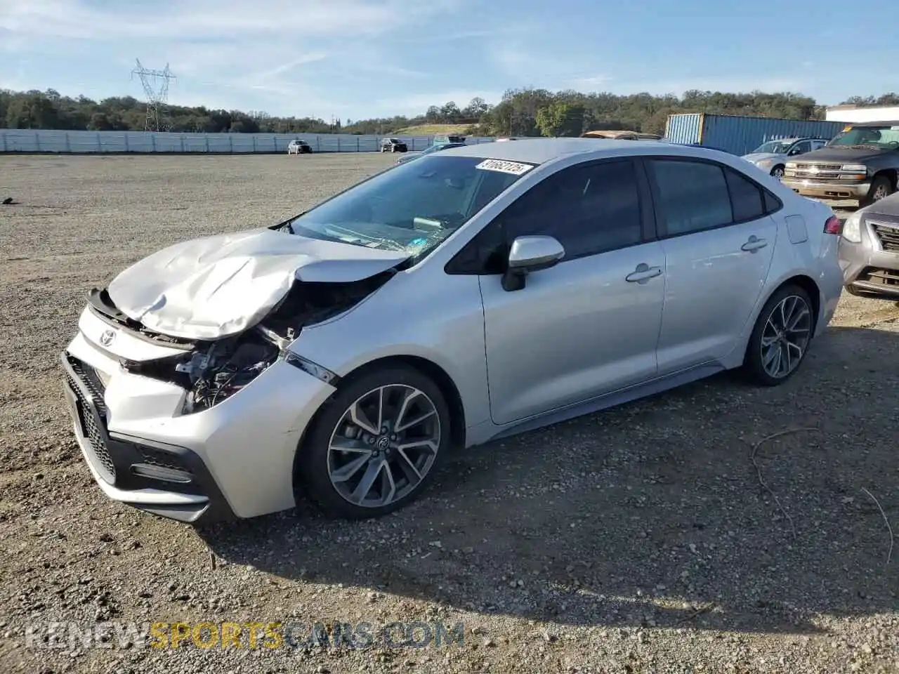 1 Photograph of a damaged car 5YFS4MCE8MP078274 TOYOTA COROLLA 2021