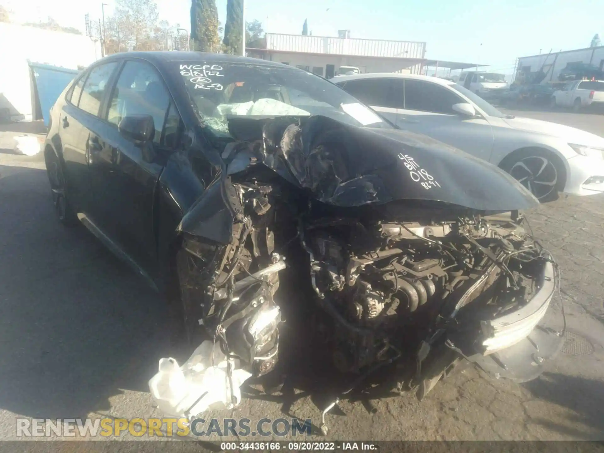 1 Photograph of a damaged car 5YFS4MCE8MP078291 TOYOTA COROLLA 2021