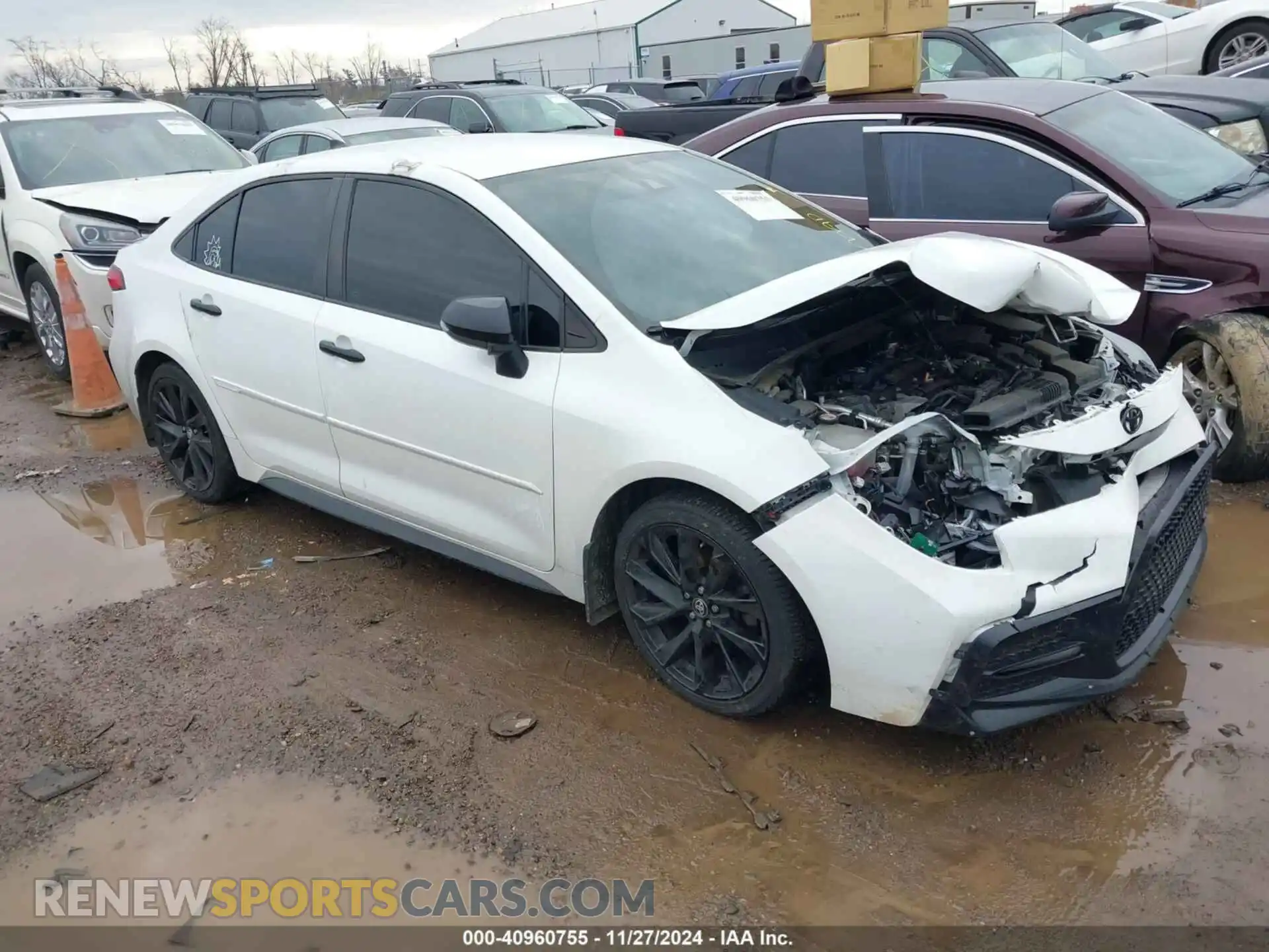 1 Photograph of a damaged car 5YFS4MCE8MP080347 TOYOTA COROLLA 2021