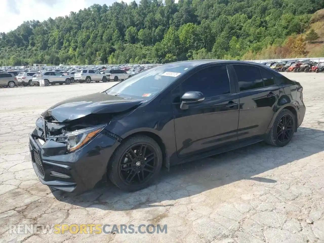 1 Photograph of a damaged car 5YFS4MCE8MP080543 TOYOTA COROLLA 2021