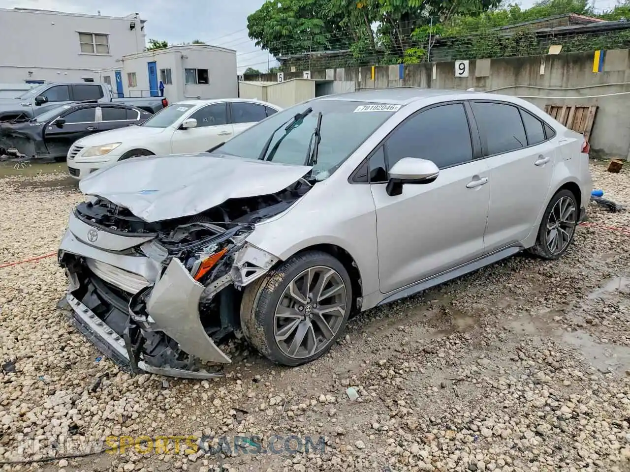 1 Photograph of a damaged car 5YFS4MCE8MP081420 TOYOTA COROLLA 2021