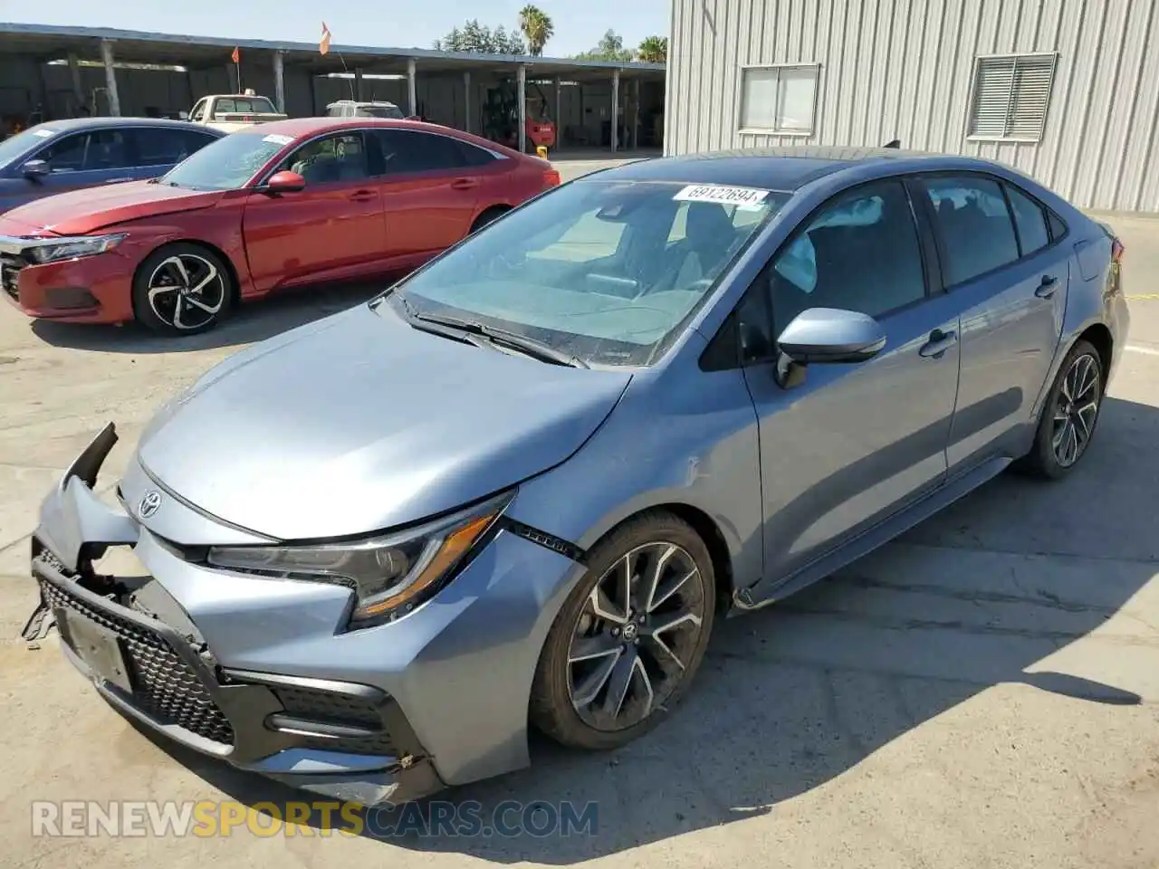 1 Photograph of a damaged car 5YFS4MCE8MP090117 TOYOTA COROLLA 2021