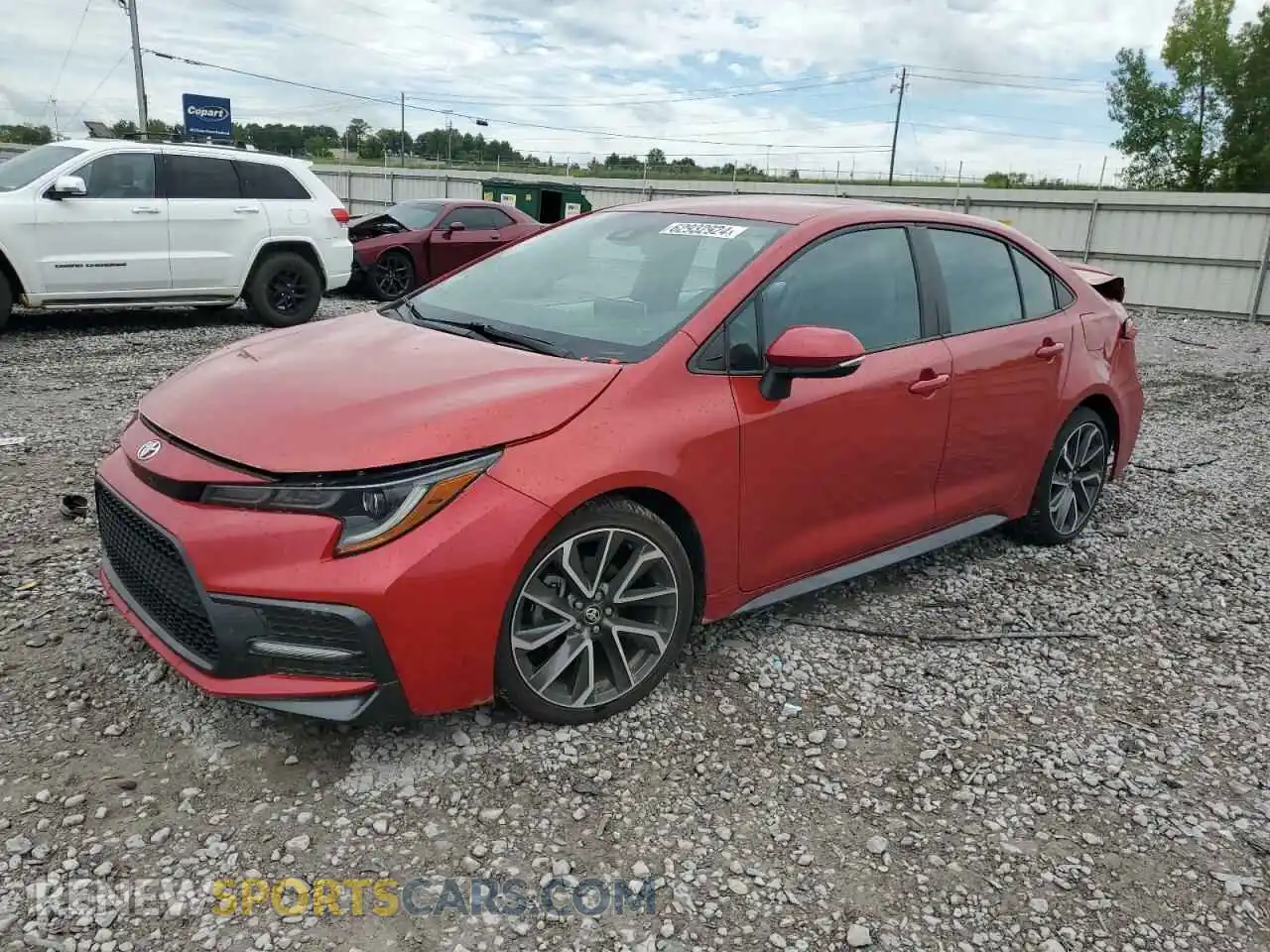 1 Photograph of a damaged car 5YFS4MCE8MP096466 TOYOTA COROLLA 2021