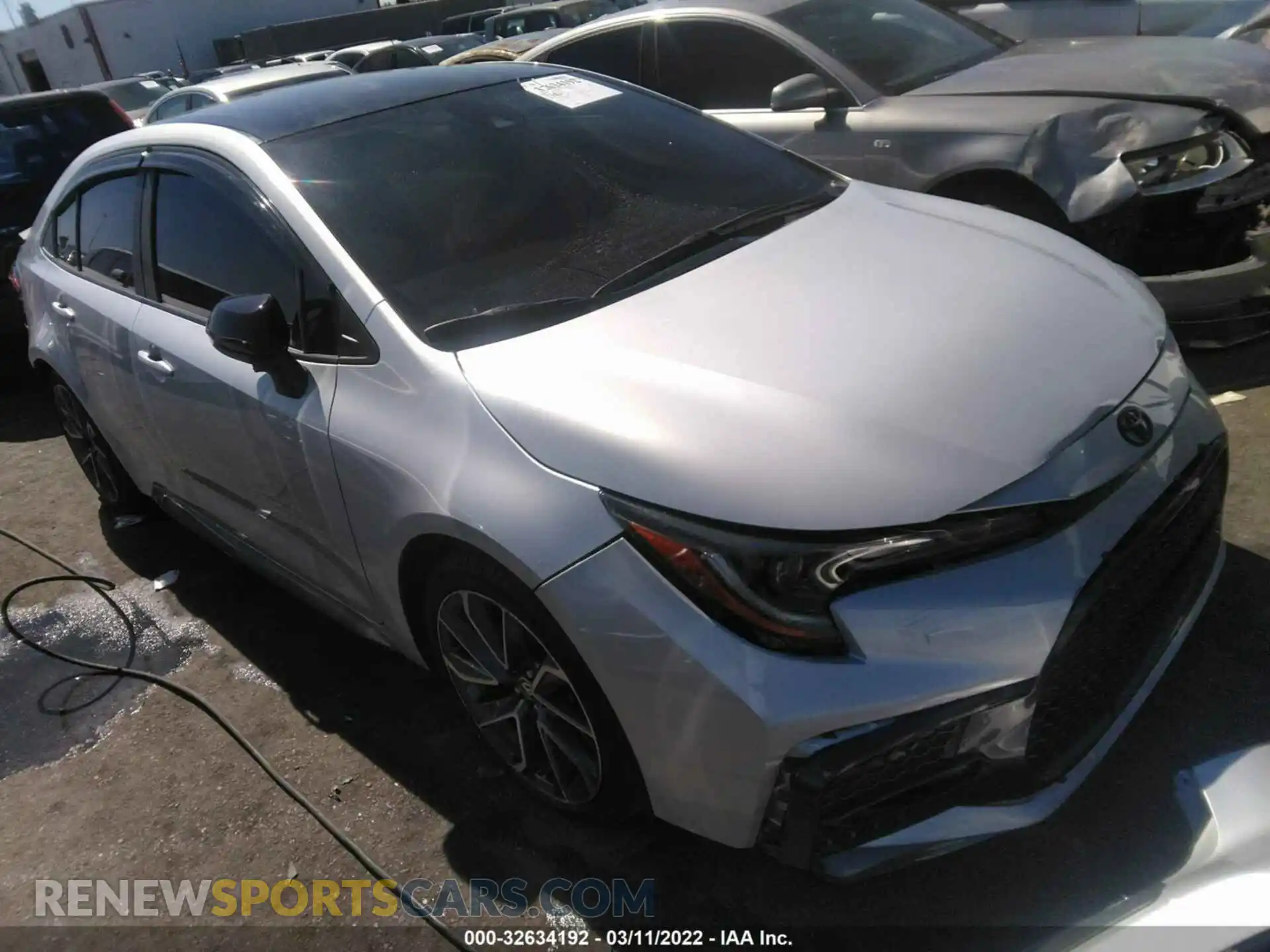 1 Photograph of a damaged car 5YFS4MCE9MP081846 TOYOTA COROLLA 2021