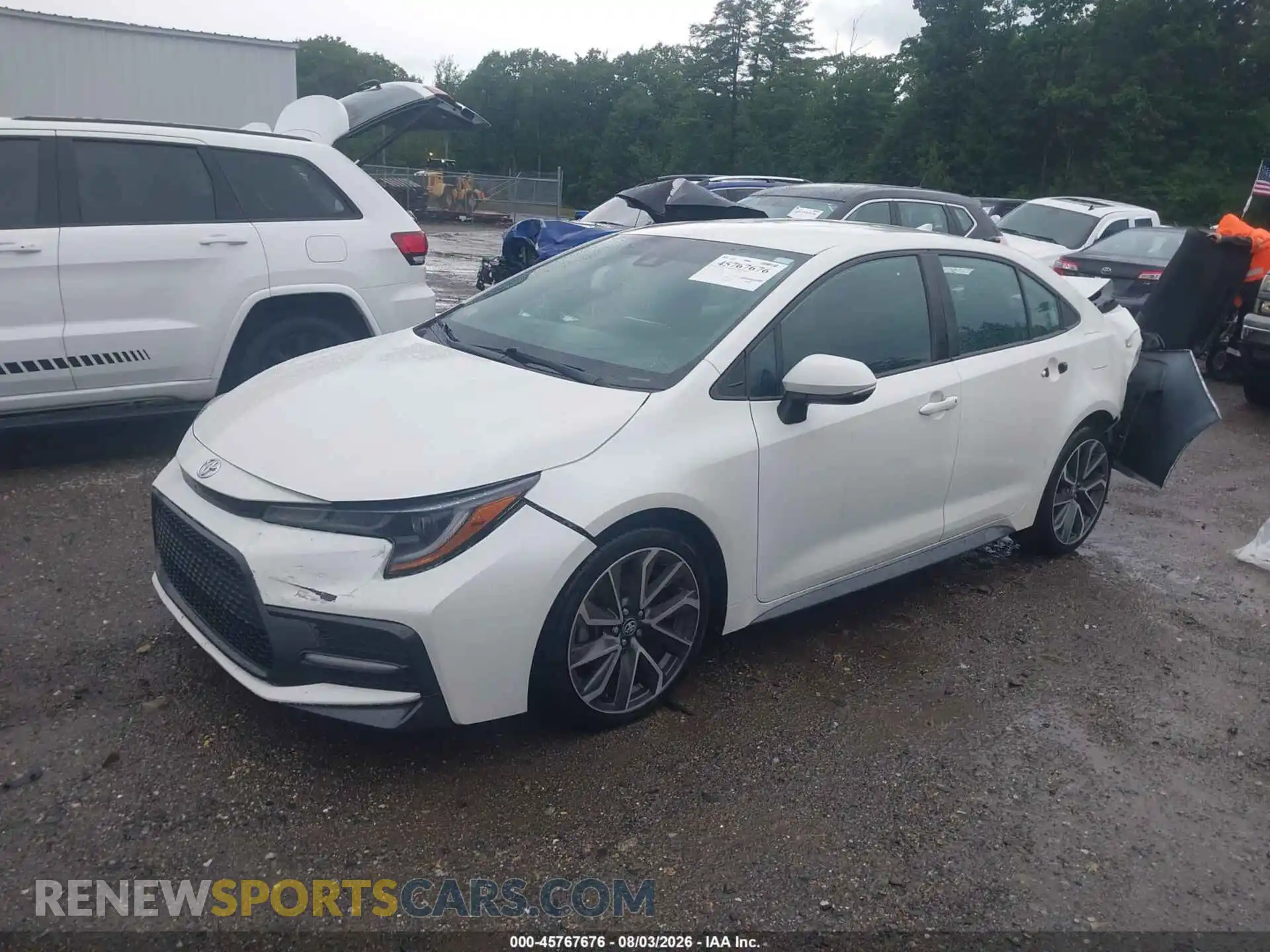 2 fotografías del automóvil dañado 5YFS4MCE9MP088540 TOYOTA COROLLA 2021