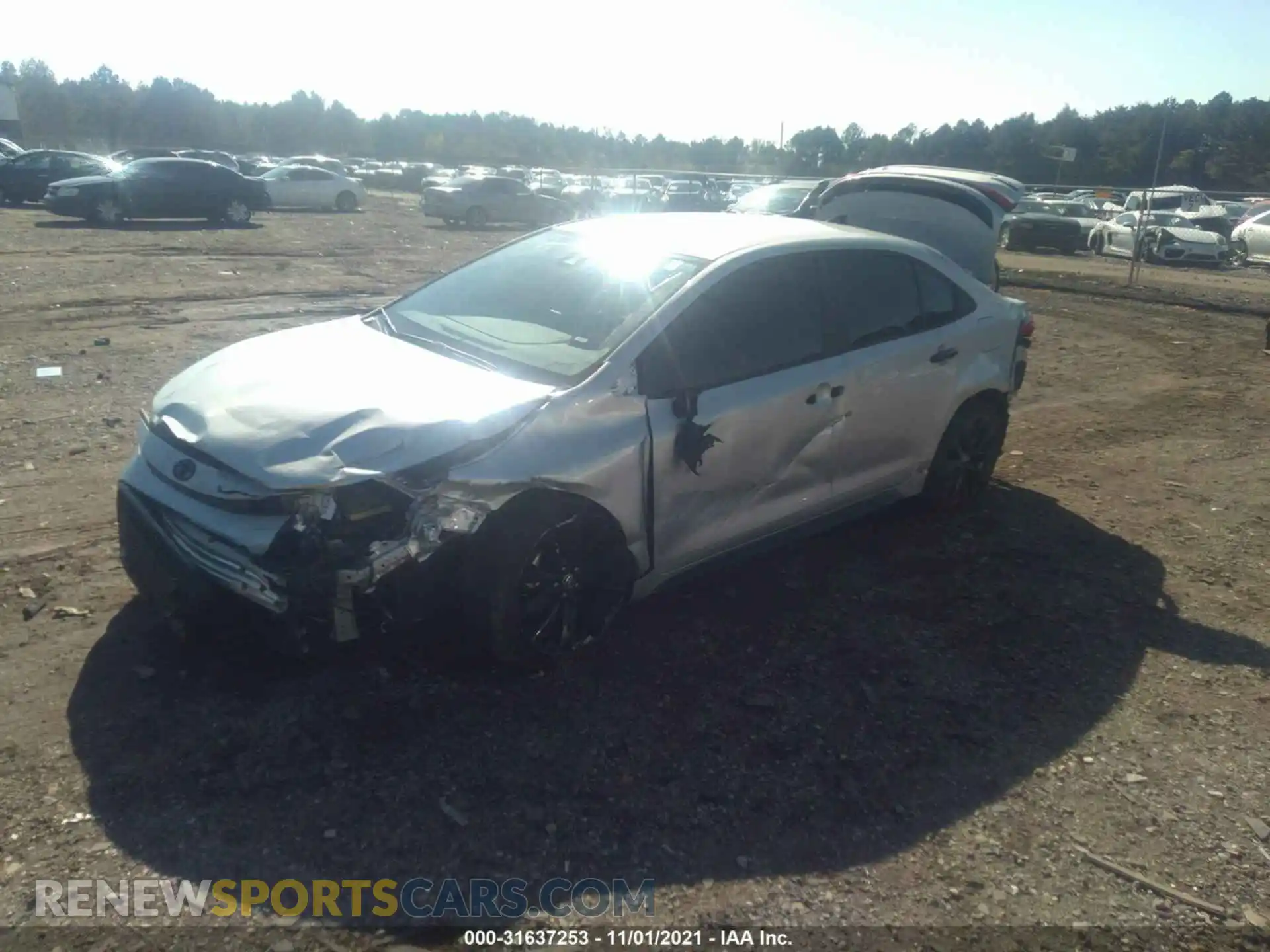 2 Photograph of a damaged car 5YFS4MCEXMP058639 TOYOTA COROLLA 2021
