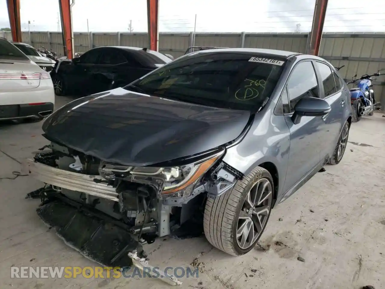2 Photograph of a damaged car 5YFS4MCEXMP068216 TOYOTA COROLLA 2021
