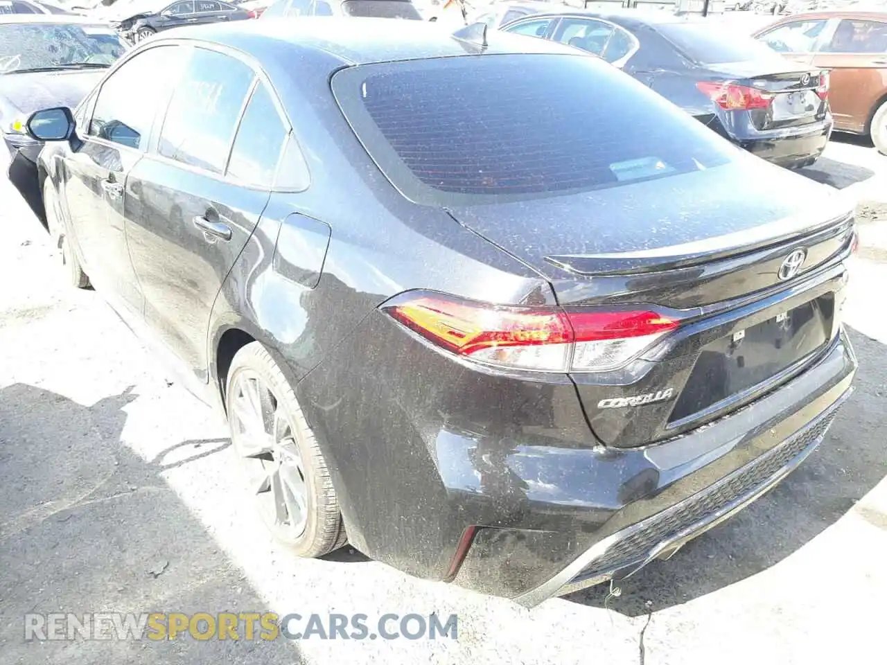 3 fotografías del automóvil dañado 5YFS4MCEXMP074226 TOYOTA COROLLA 2021