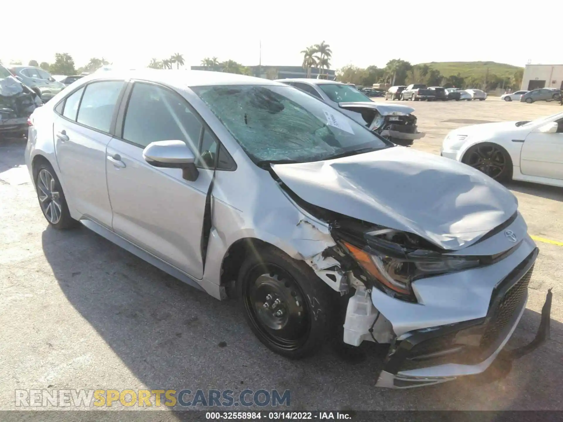 1 Photograph of a damaged car 5YFS4MCEXMP079359 TOYOTA COROLLA 2021