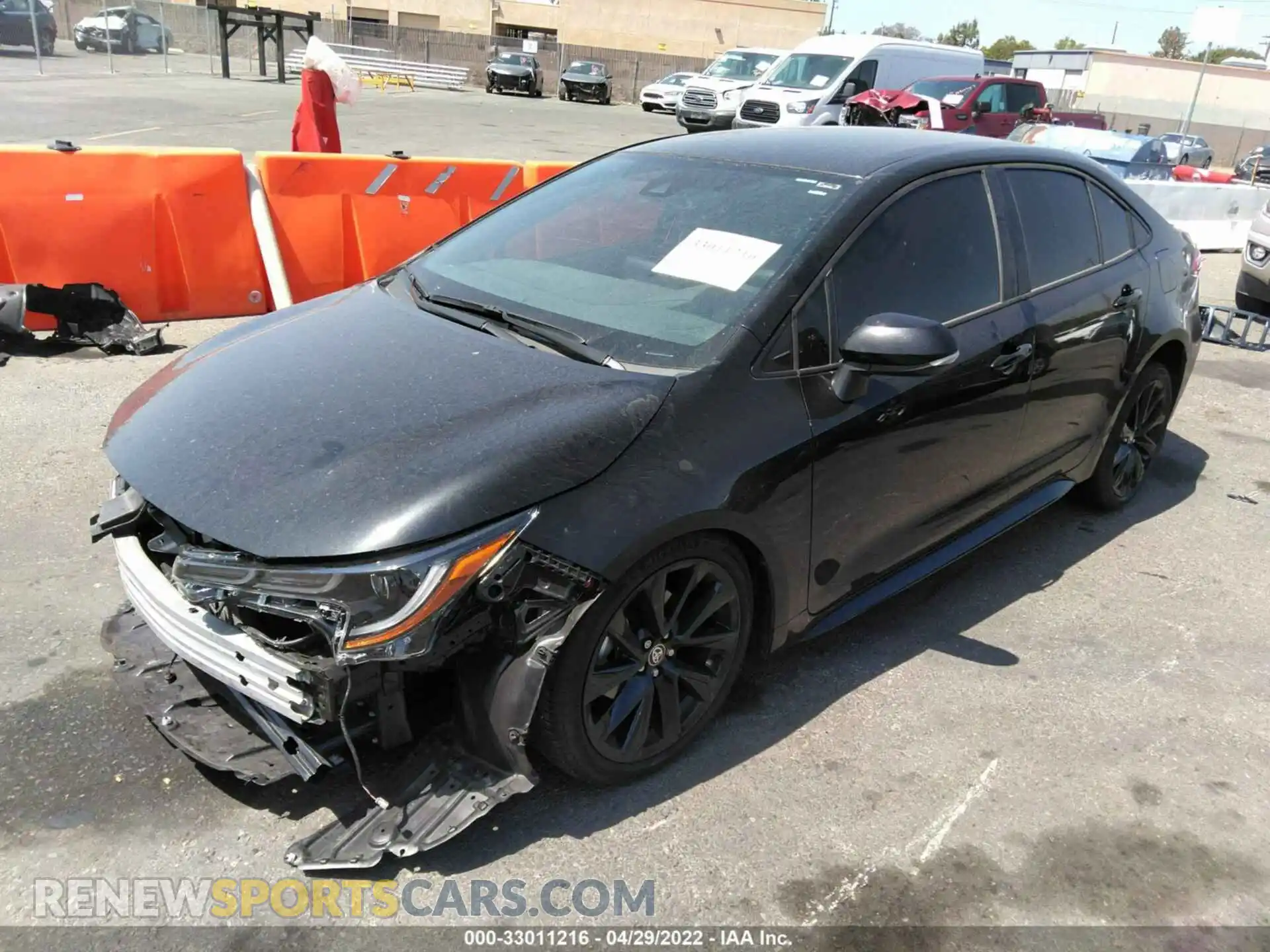 2 Photograph of a damaged car 5YFS4MCEXMP081628 TOYOTA COROLLA 2021
