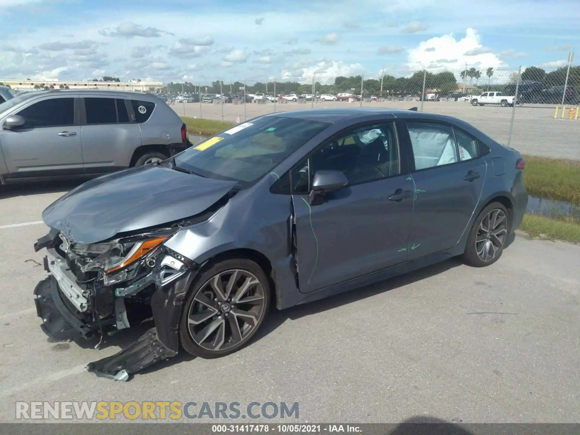 2 Photograph of a damaged car 5YFS4MCEXMP089325 TOYOTA COROLLA 2021