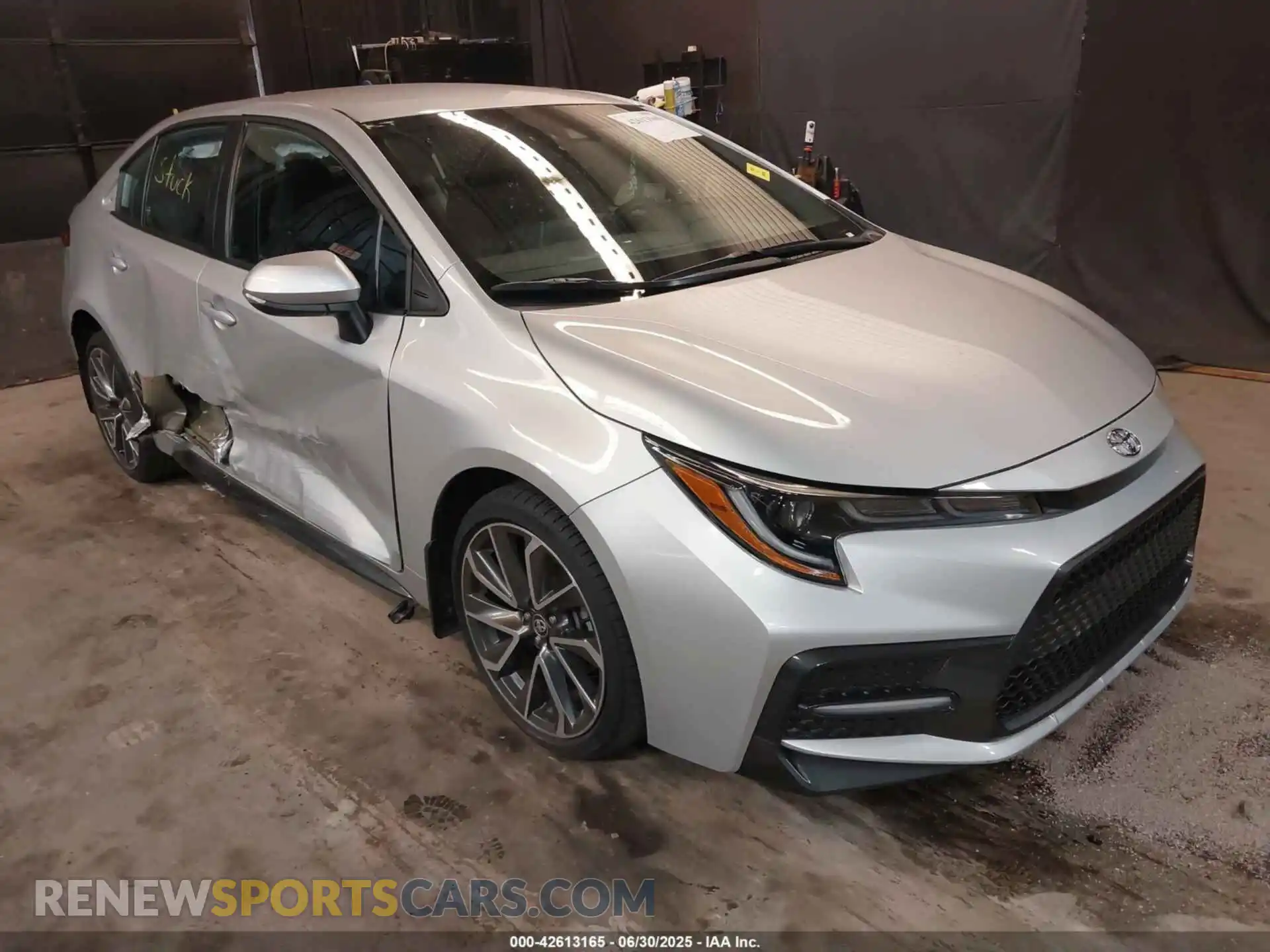 1 Photograph of a damaged car 5YFS4MCEXMP095920 TOYOTA COROLLA 2021