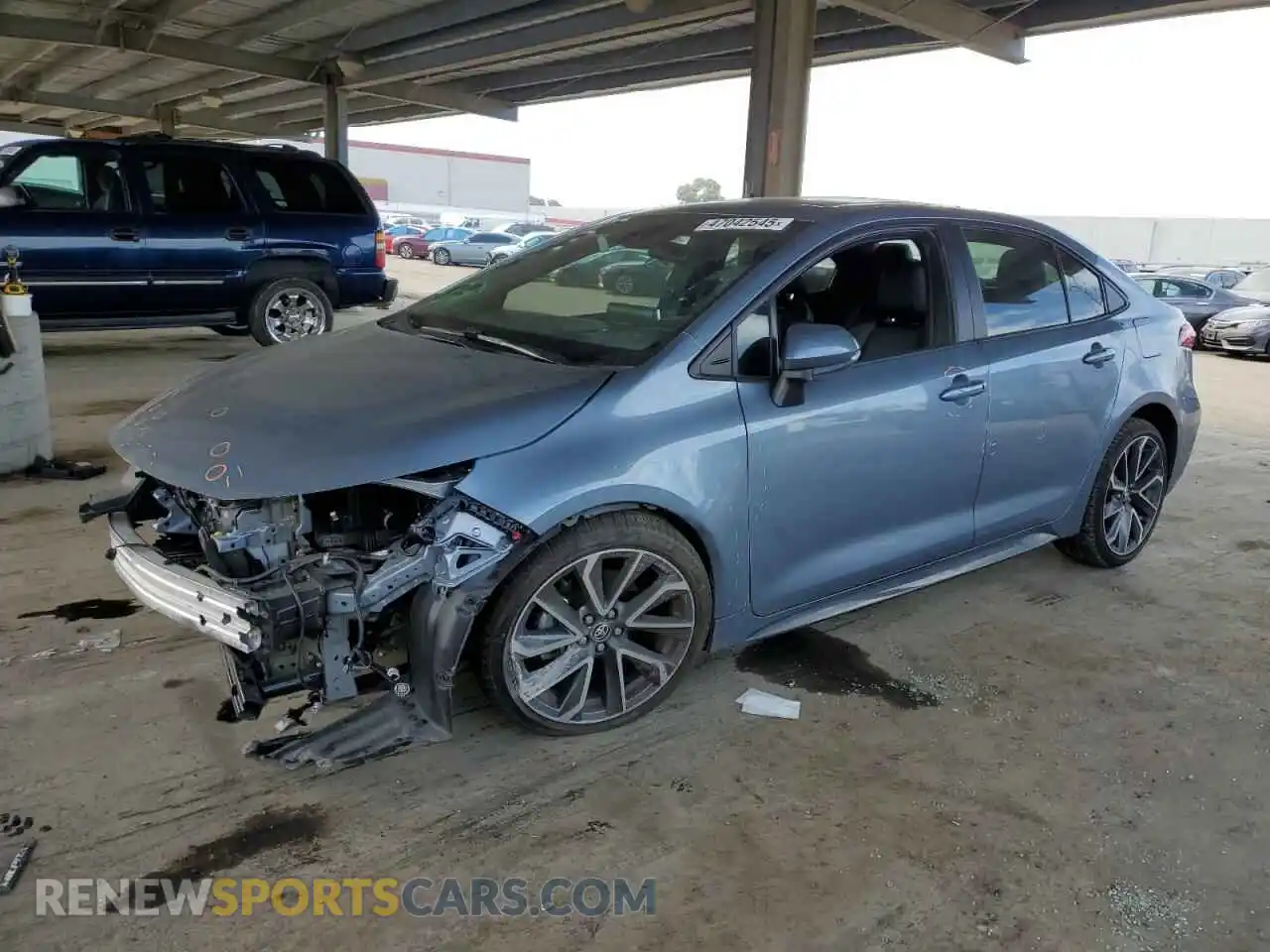 1 Photograph of a damaged car 5YFT4MCE1MP085183 TOYOTA COROLLA 2021