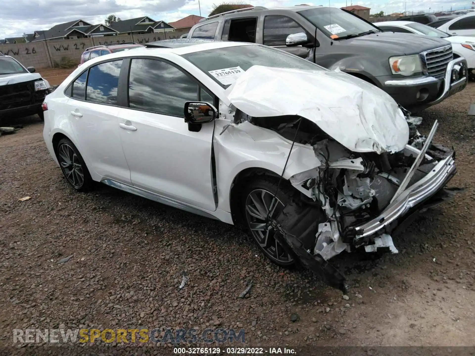 1 Photograph of a damaged car 5YFT4MCE3MP085248 TOYOTA COROLLA 2021