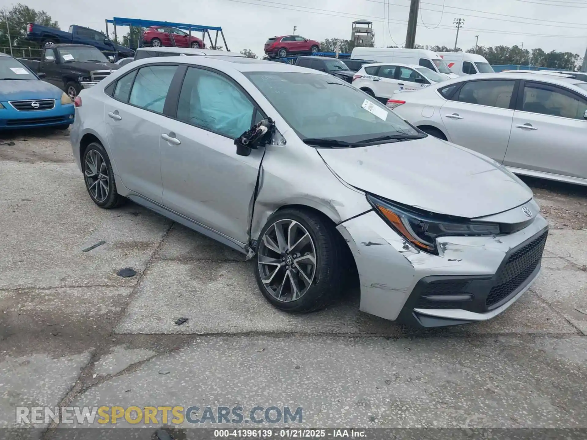 1 Photograph of a damaged car 5YFT4MCE4MP059192 TOYOTA COROLLA 2021