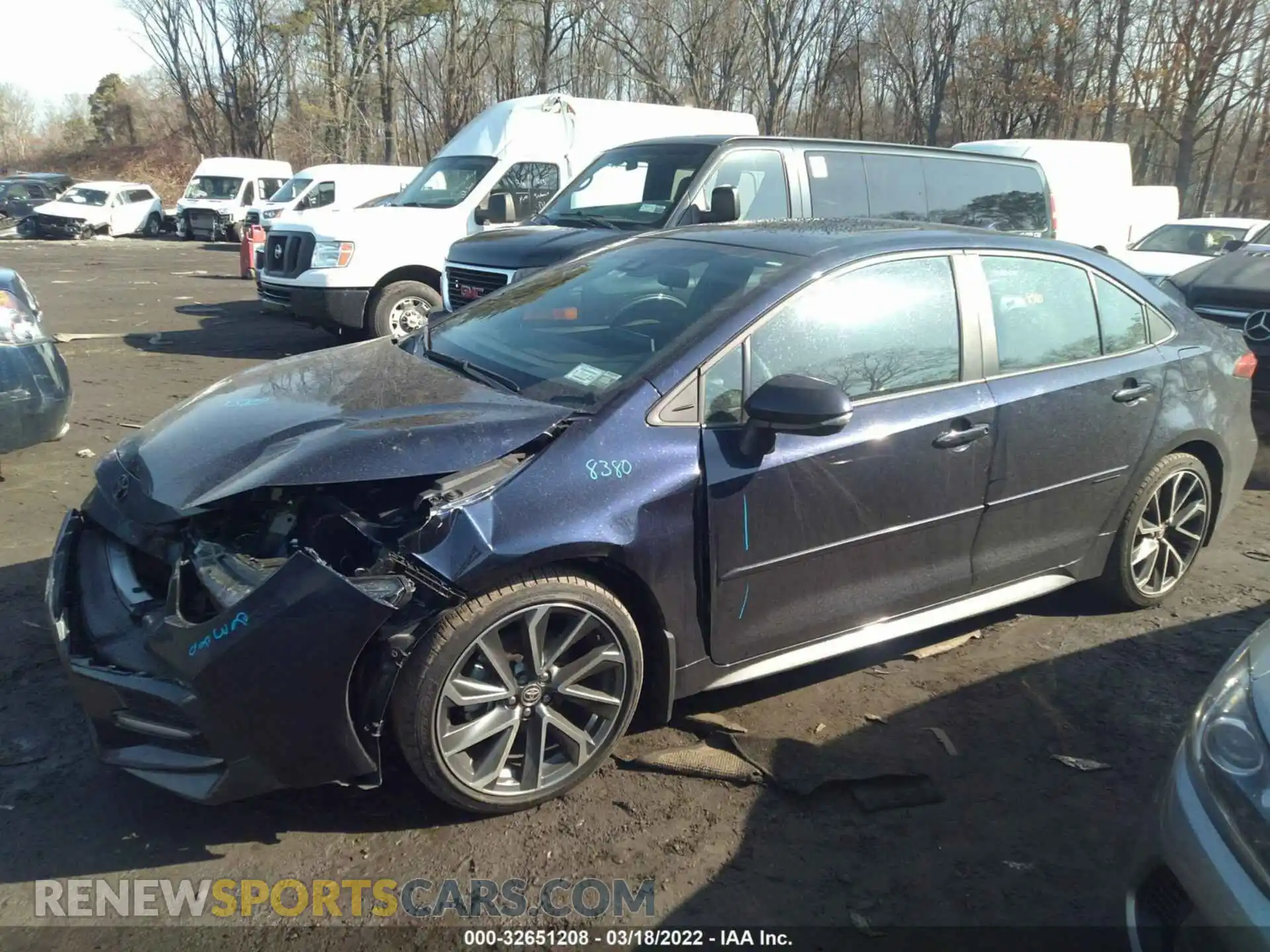 2 Photograph of a damaged car 5YFT4MCE5MP090032 TOYOTA COROLLA 2021