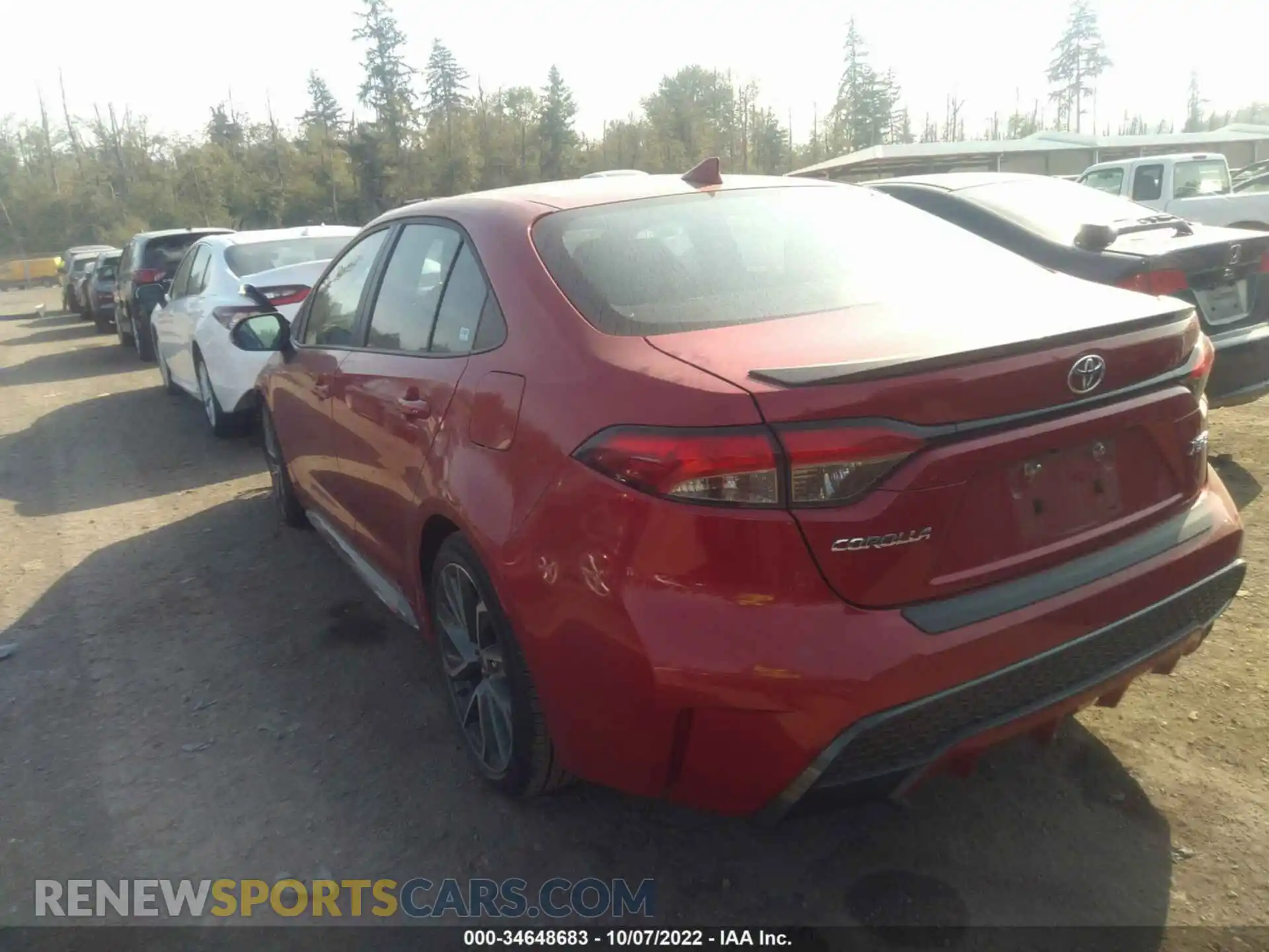 3 Photograph of a damaged car 5YFT4MCE7MP083938 TOYOTA COROLLA 2021