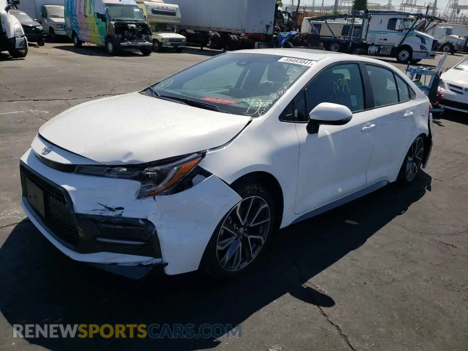 2 Photograph of a damaged car 5YFT4MCE7MP086340 TOYOTA COROLLA 2021