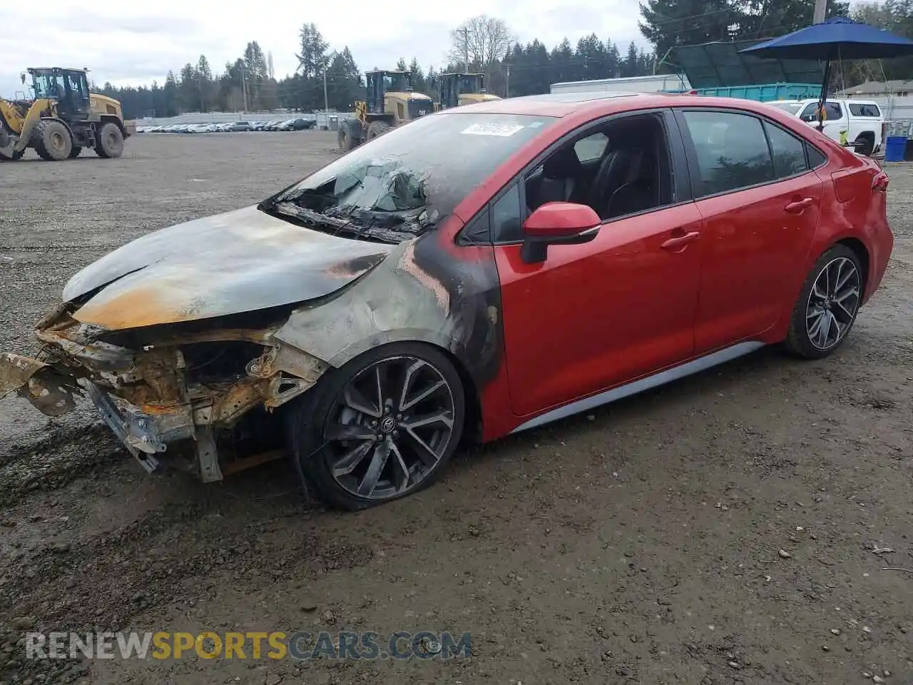 1 Photograph of a damaged car 5YFT4MCE7MP090761 TOYOTA COROLLA 2021