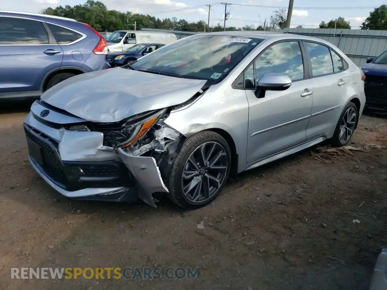 1 Photograph of a damaged car 5YFT4MCE8MP086007 TOYOTA COROLLA 2021