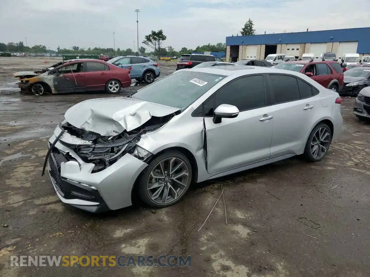 1 Photograph of a damaged car 5YFT4MCE8MP094530 TOYOTA COROLLA 2021