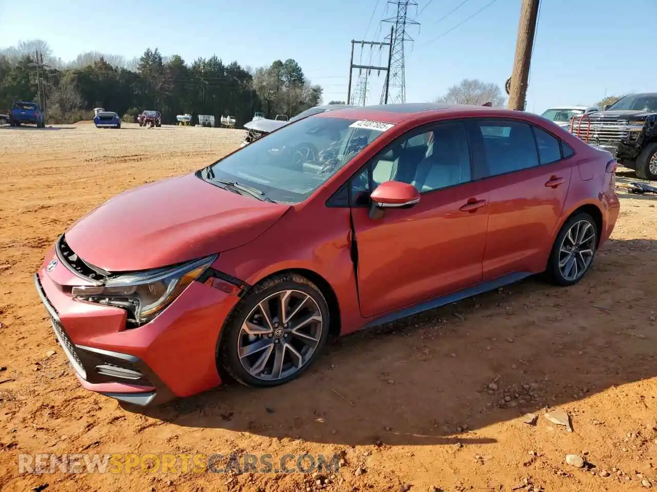 1 Photograph of a damaged car 5YFT4MCE8MP095984 TOYOTA COROLLA 2021