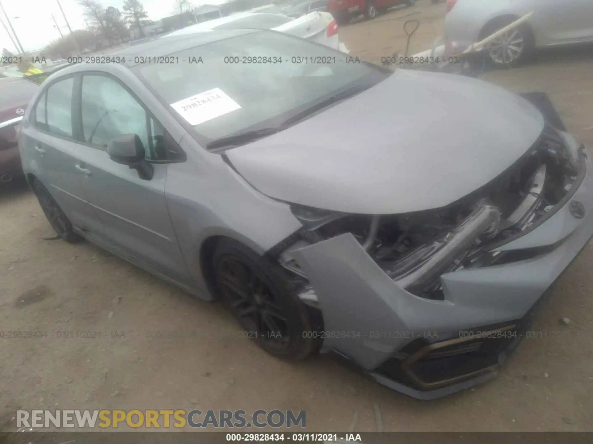 1 Photograph of a damaged car 5YFT4MCEXMP074800 TOYOTA COROLLA 2021