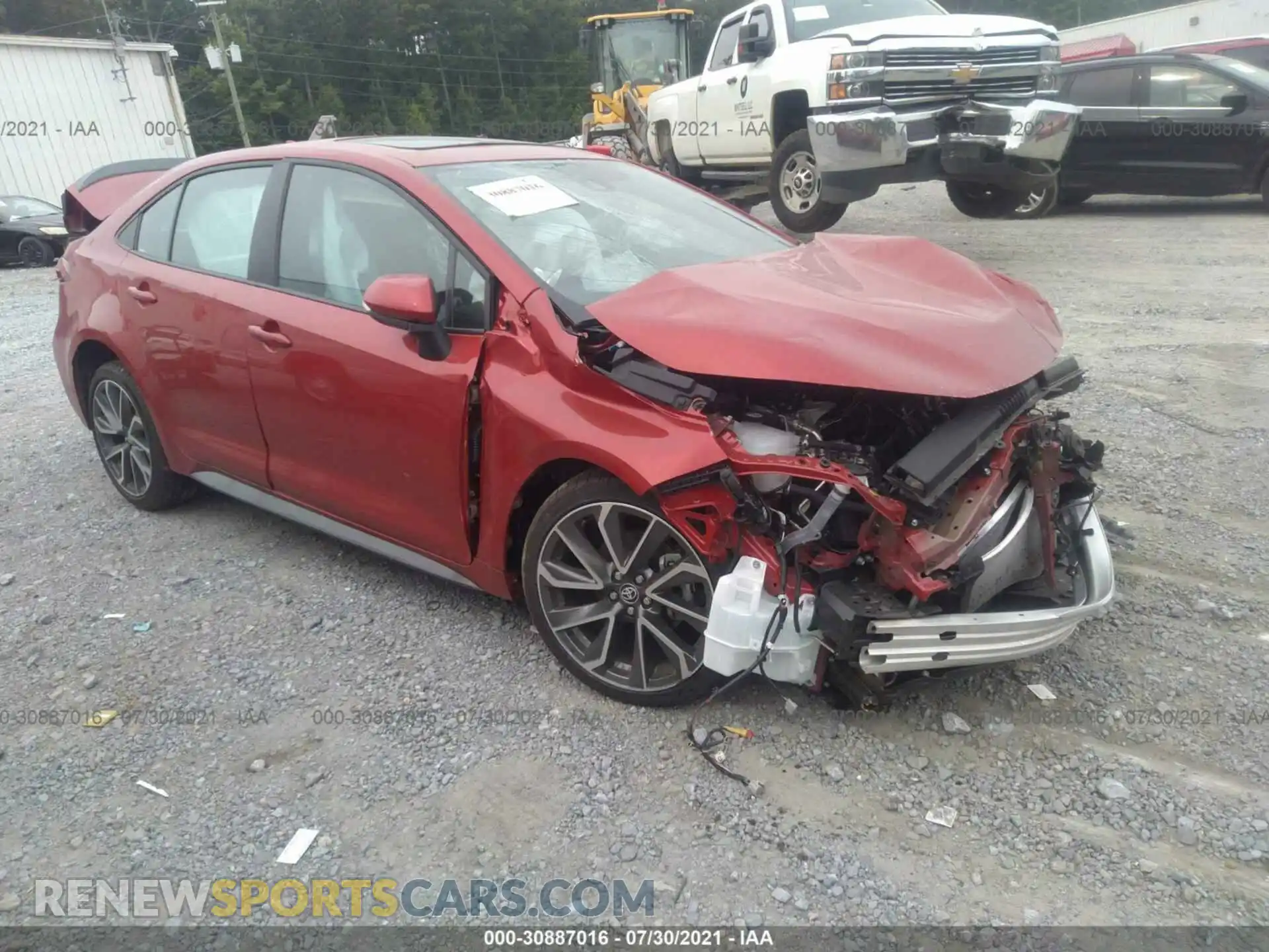 1 Photograph of a damaged car 5YFT4MCEXMP078247 TOYOTA COROLLA 2021