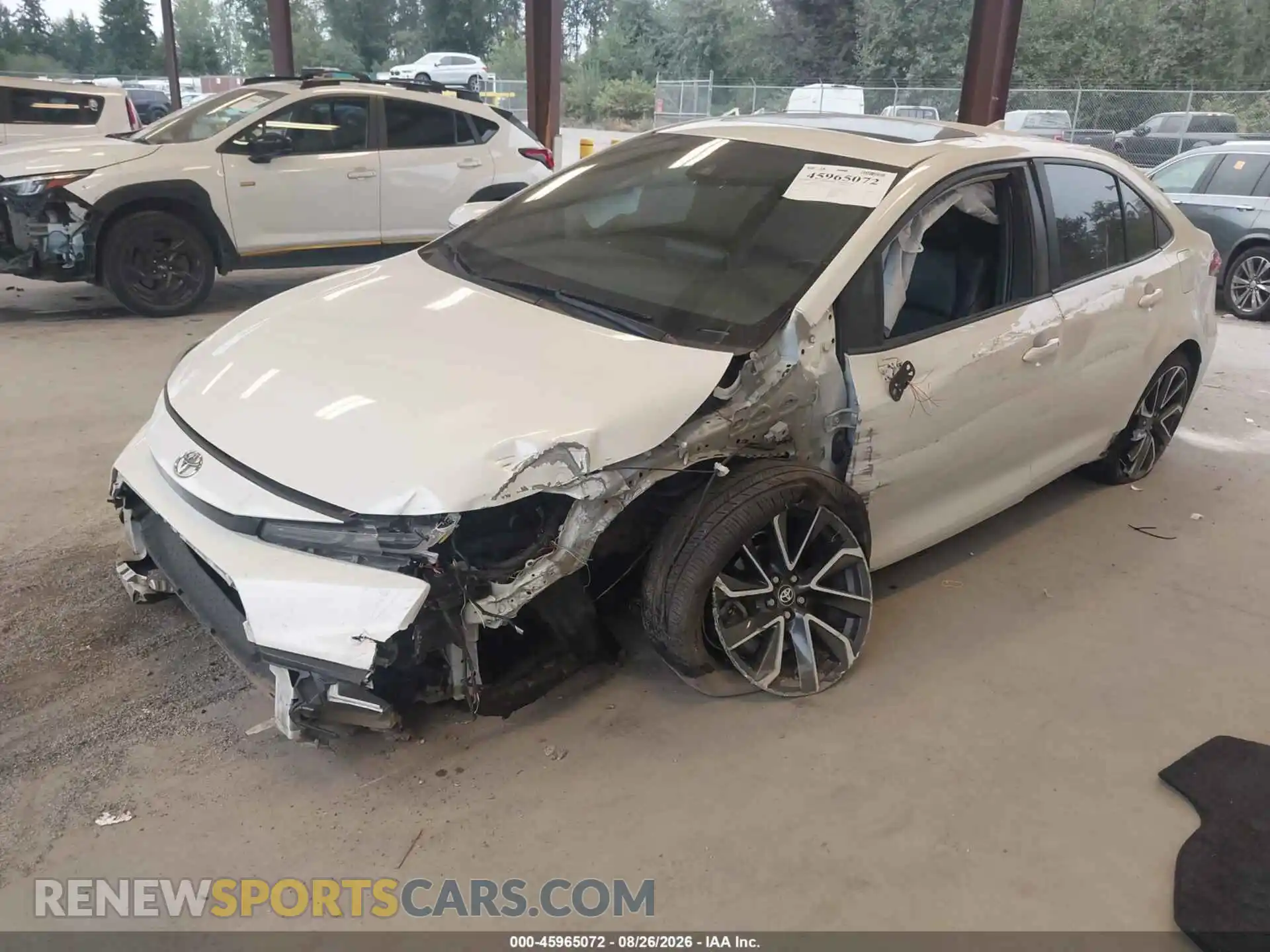 2 Photograph of a damaged car 5YFT4MCEXMP080905 TOYOTA COROLLA 2021