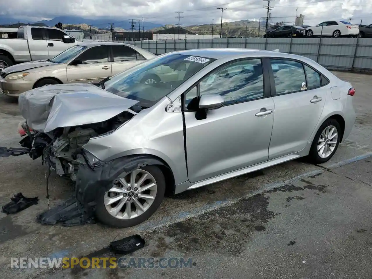 1 Photograph of a damaged car 5YFVPMAE1MP154814 TOYOTA COROLLA 2021