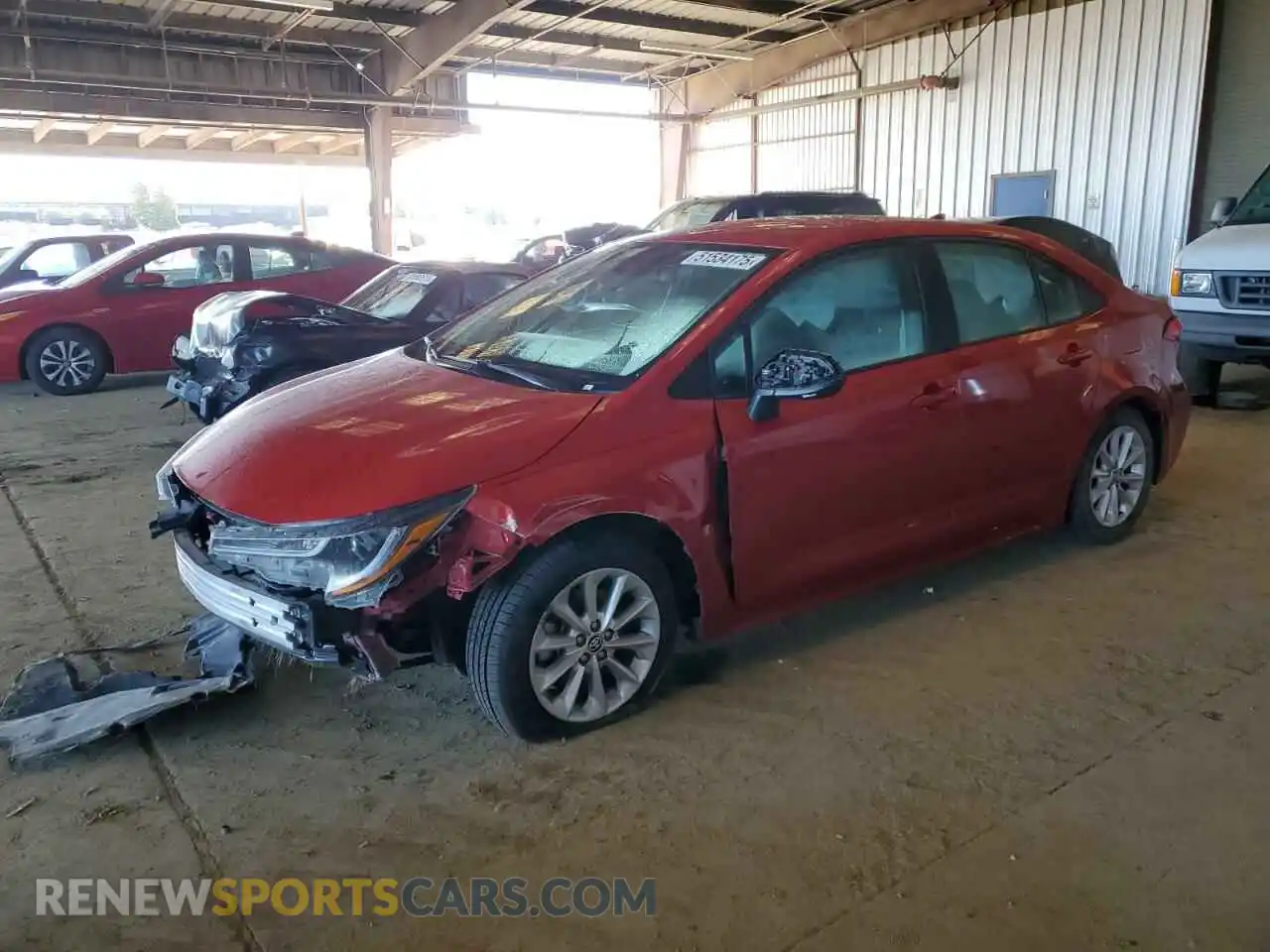 1 fotografías del automóvil dañado 5YFVPMAE8MP235809 TOYOTA COROLLA 2021