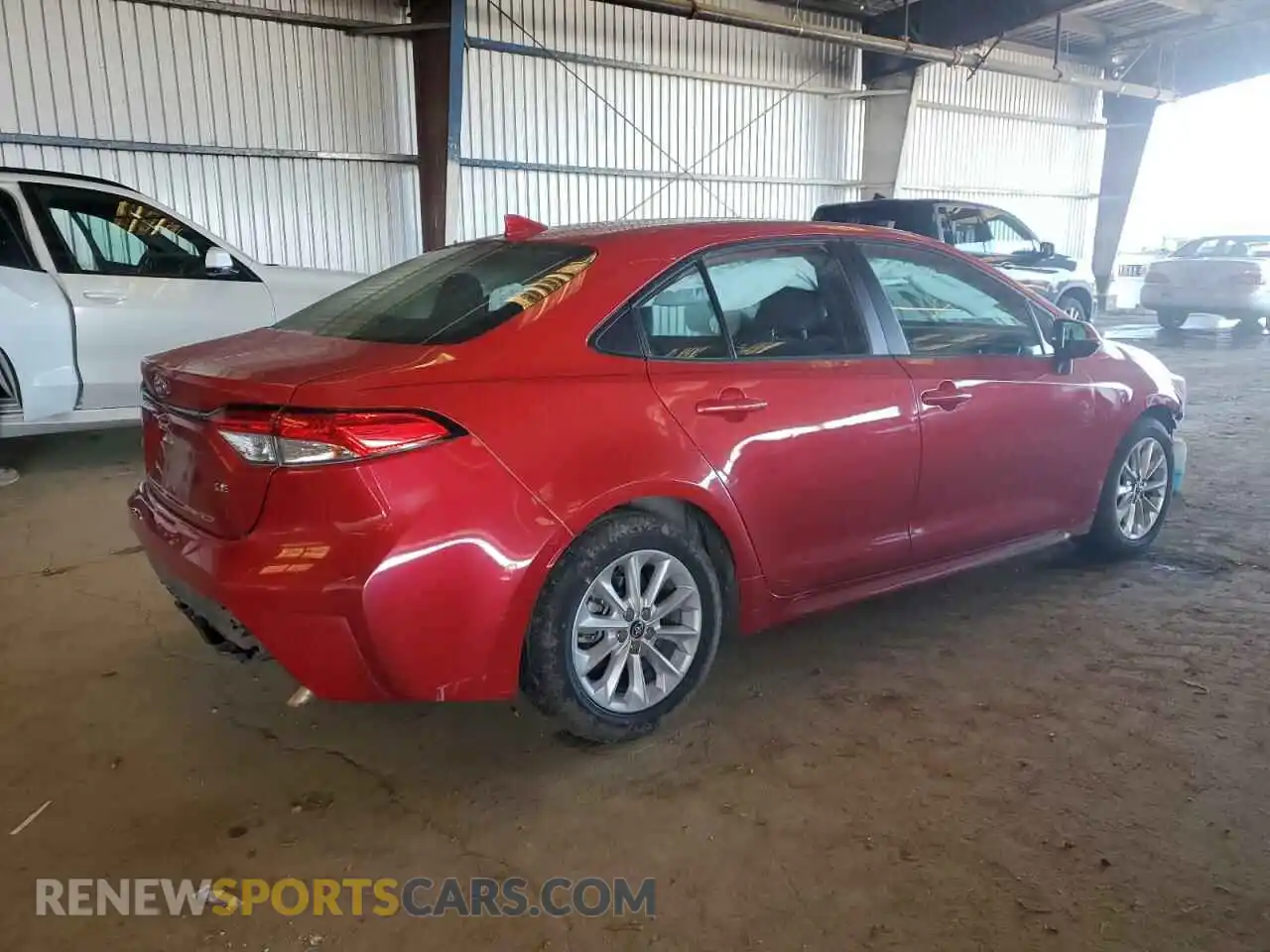 3 fotografías del automóvil dañado 5YFVPMAE8MP235809 TOYOTA COROLLA 2021