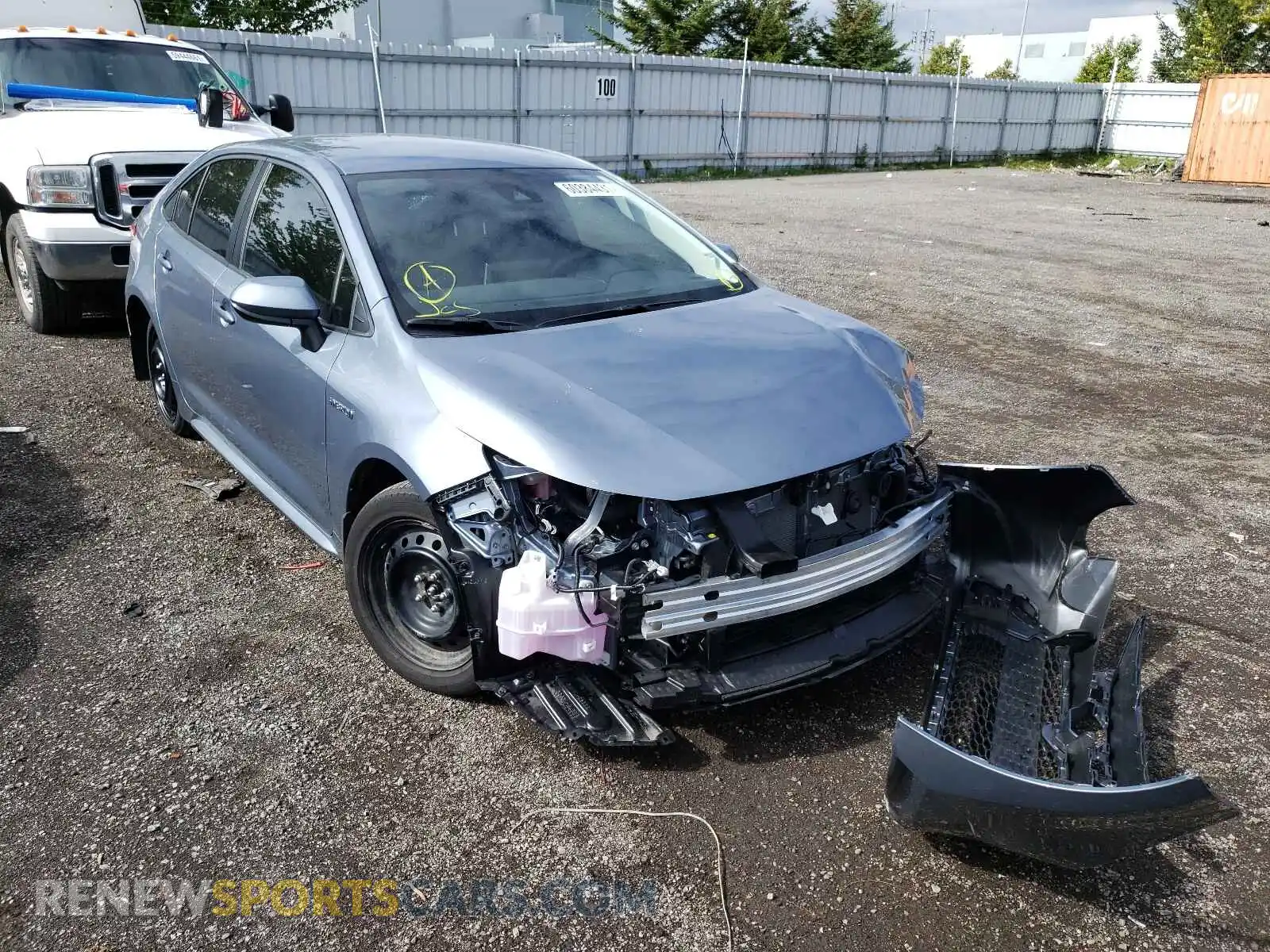 1 Photograph of a damaged car JTDBAMDE1MJ035519 TOYOTA COROLLA 2021
