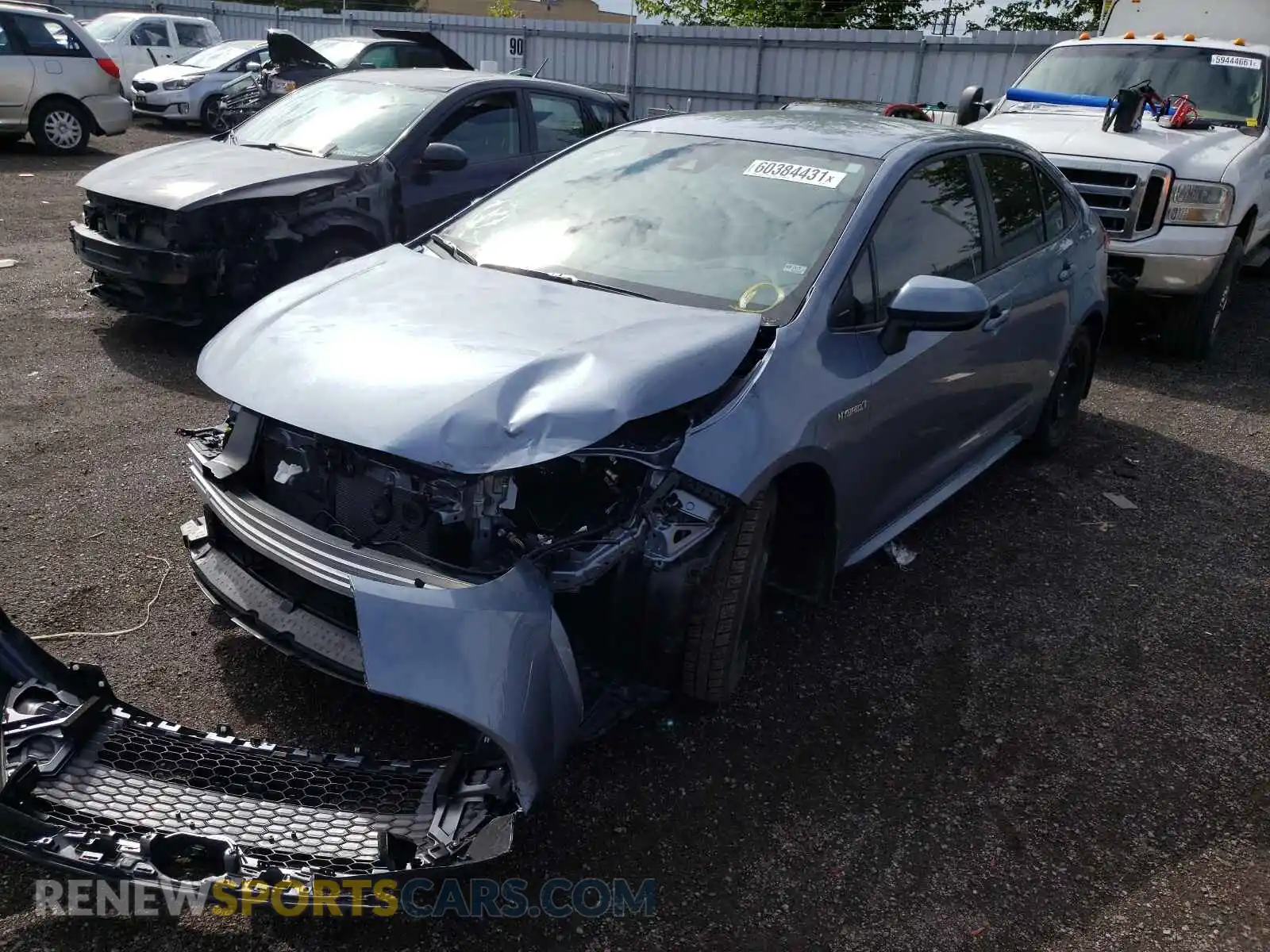 2 Photograph of a damaged car JTDBAMDE1MJ035519 TOYOTA COROLLA 2021