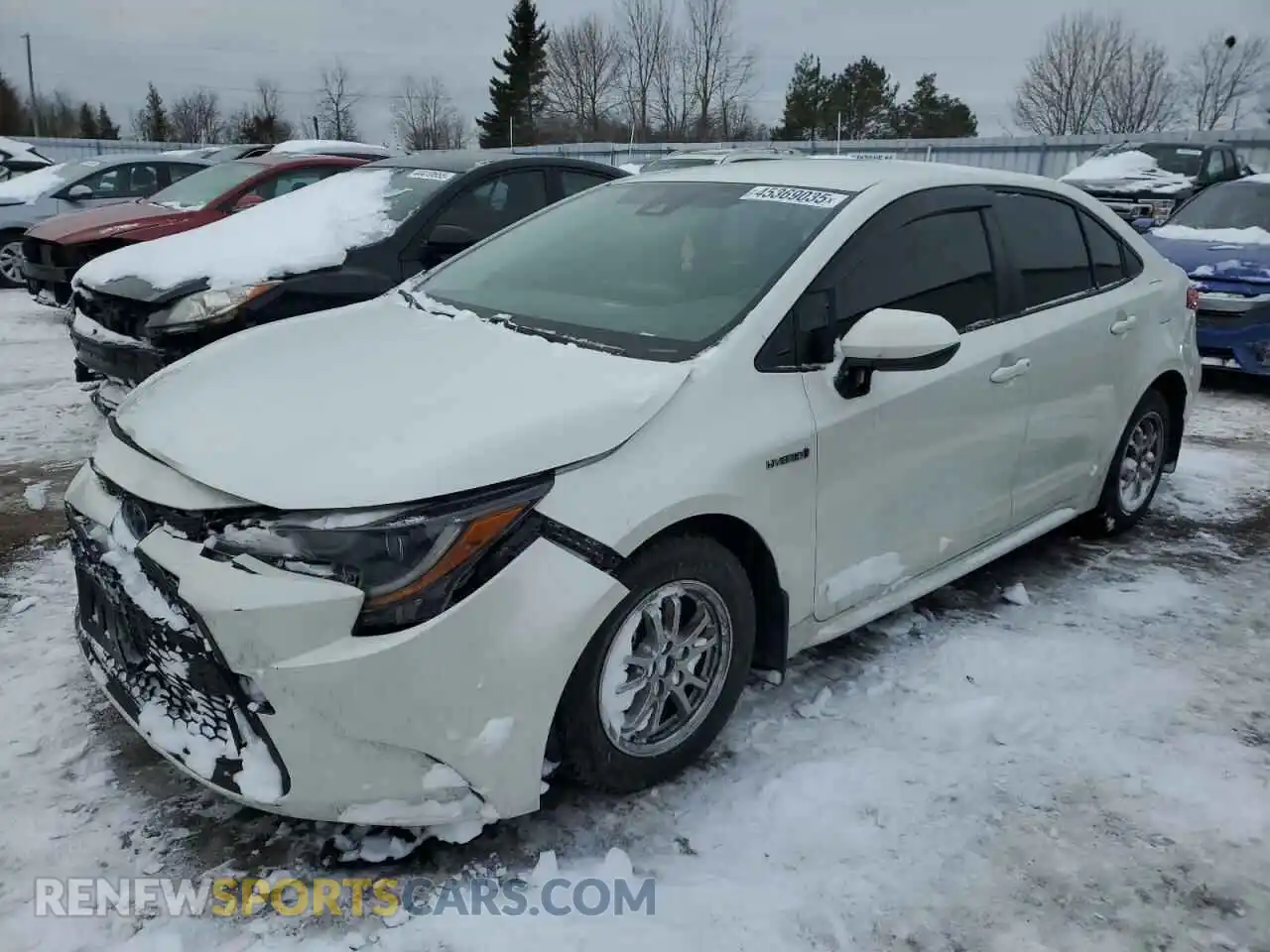 1 Photograph of a damaged car JTDBAMDE5MJ033305 TOYOTA COROLLA 2021