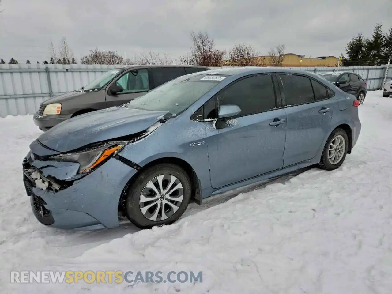 1 Photograph of a damaged car JTDBAMDE8MJ029863 TOYOTA COROLLA 2021
