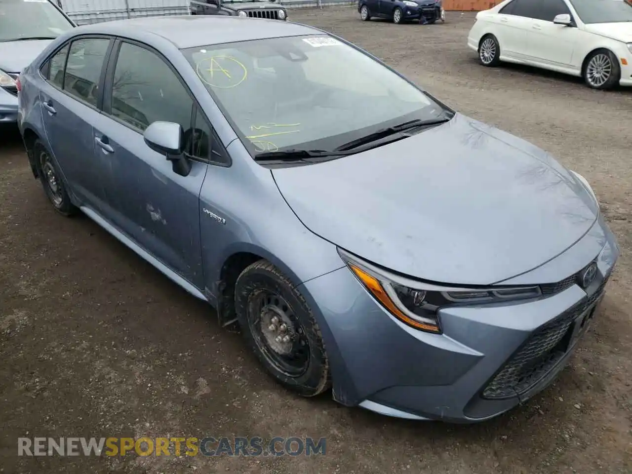 1 Photograph of a damaged car JTDBAMDE8MJ030690 TOYOTA COROLLA 2021