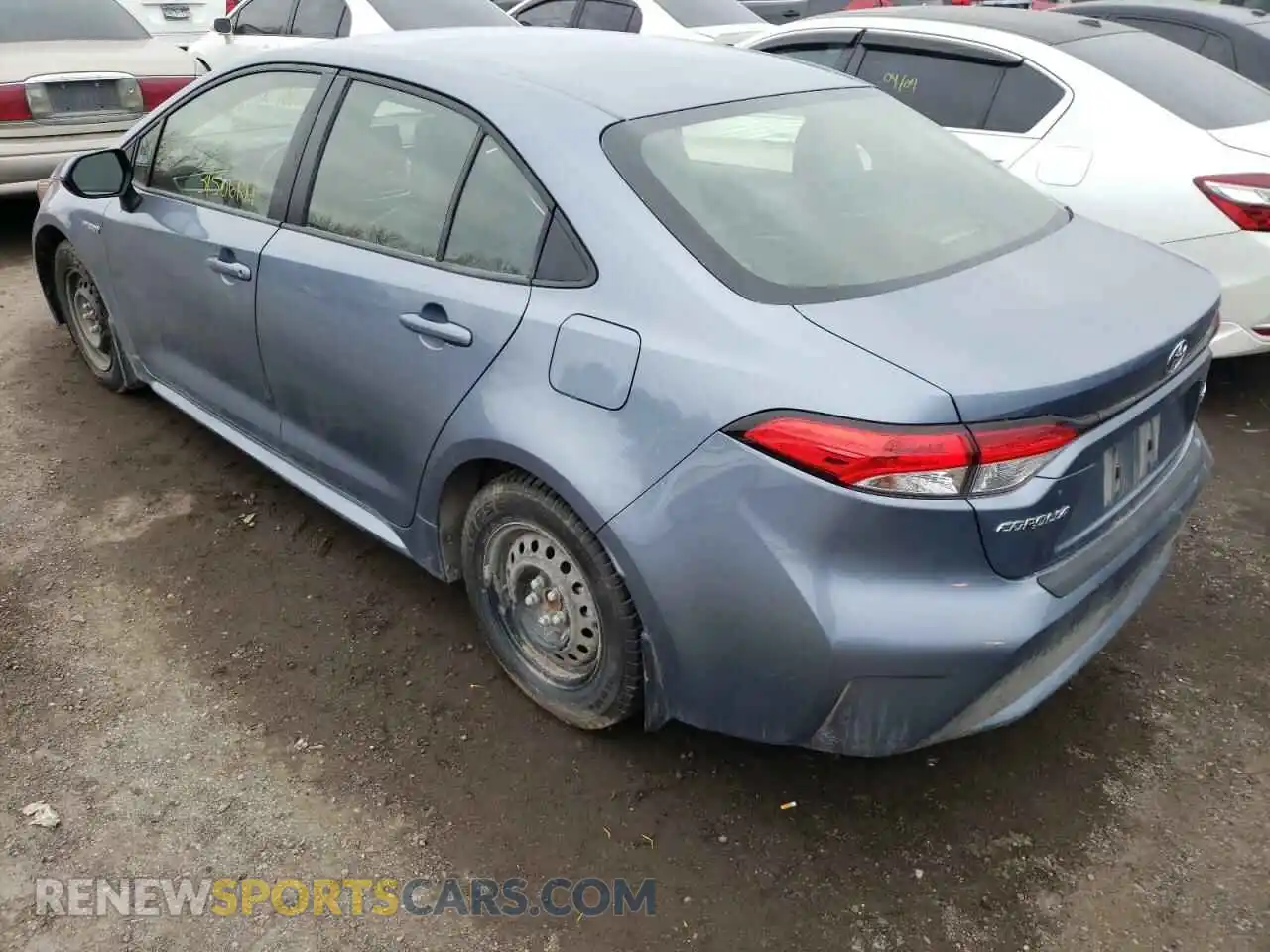 3 Photograph of a damaged car JTDBAMDE8MJ030690 TOYOTA COROLLA 2021