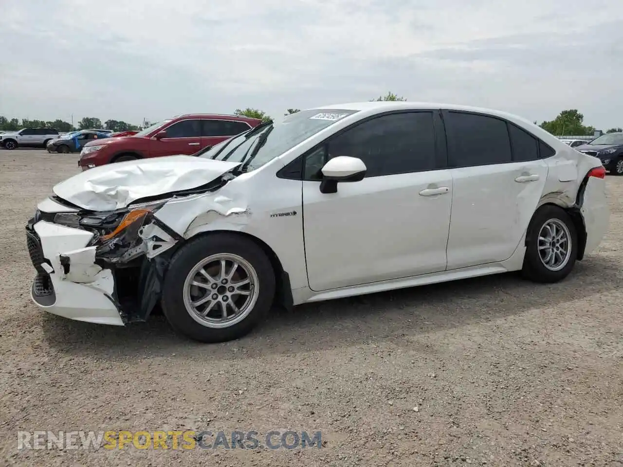 1 Photograph of a damaged car JTDBAMDE9MJ028365 TOYOTA COROLLA 2021