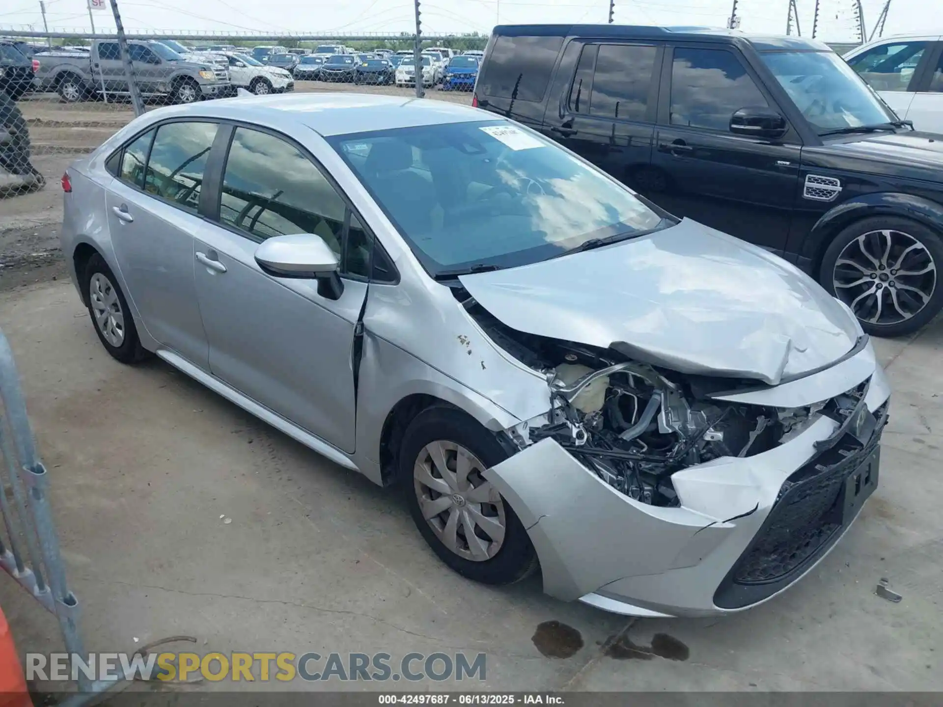 1 Photograph of a damaged car JTDDPMAE1MJ136765 TOYOTA COROLLA 2021